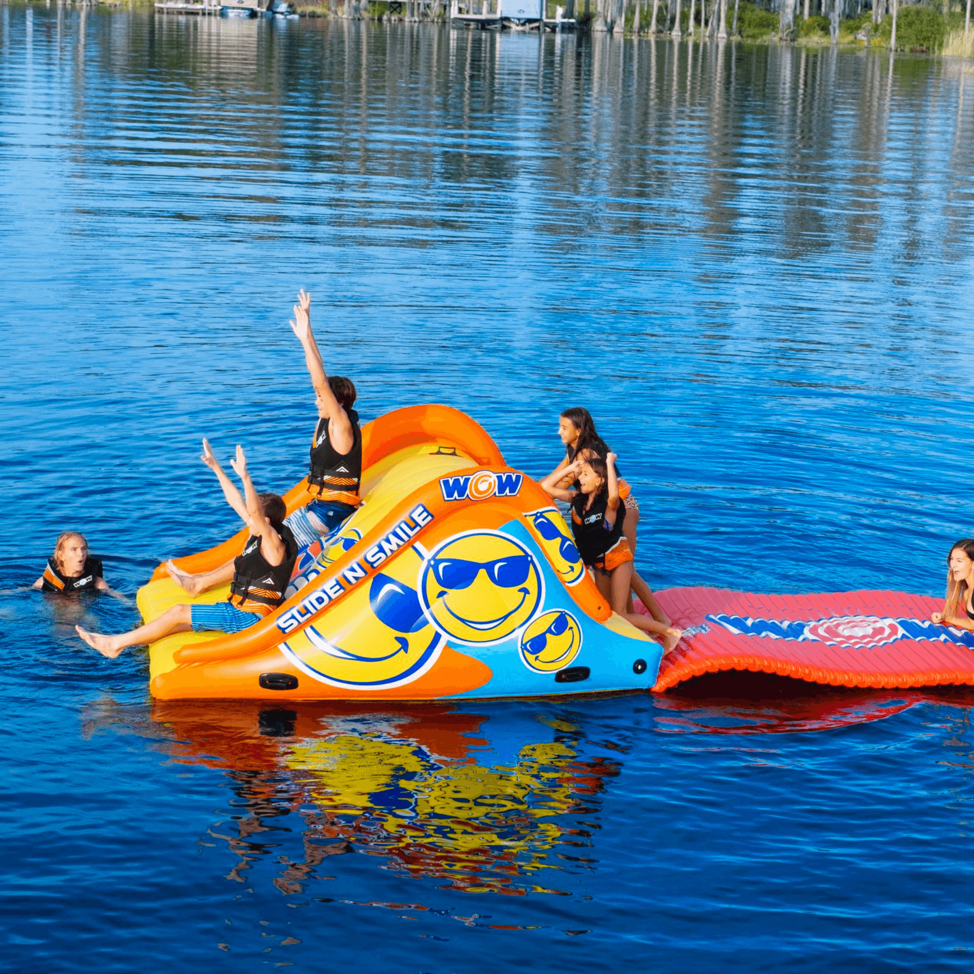 WOW Watersports Slide and Water Walkway Slide N Smile Combo Jupiter Gear Home