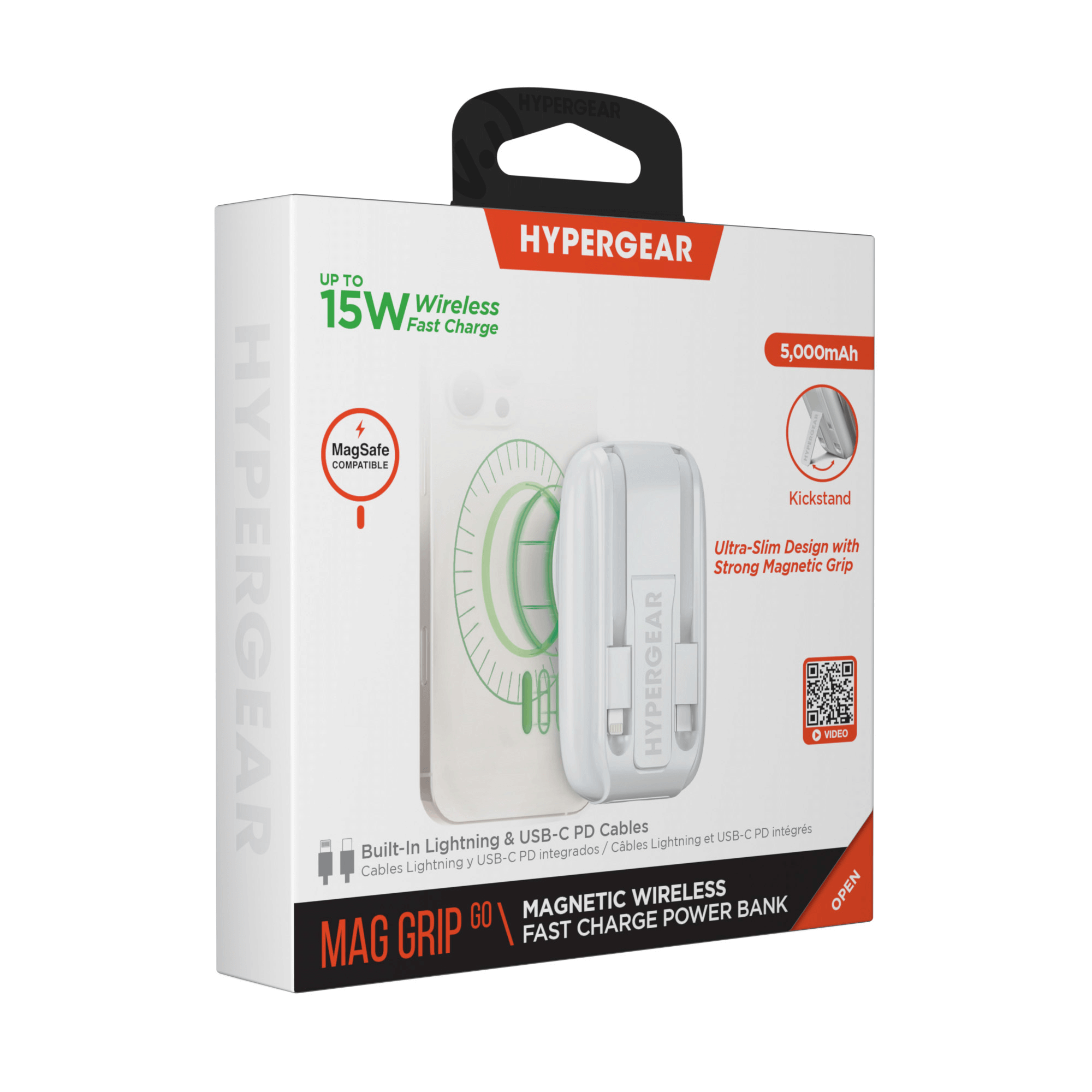 HyperGear Mag Grip Go 5000mAh Wireless Power Bank Jupiter Gear Home