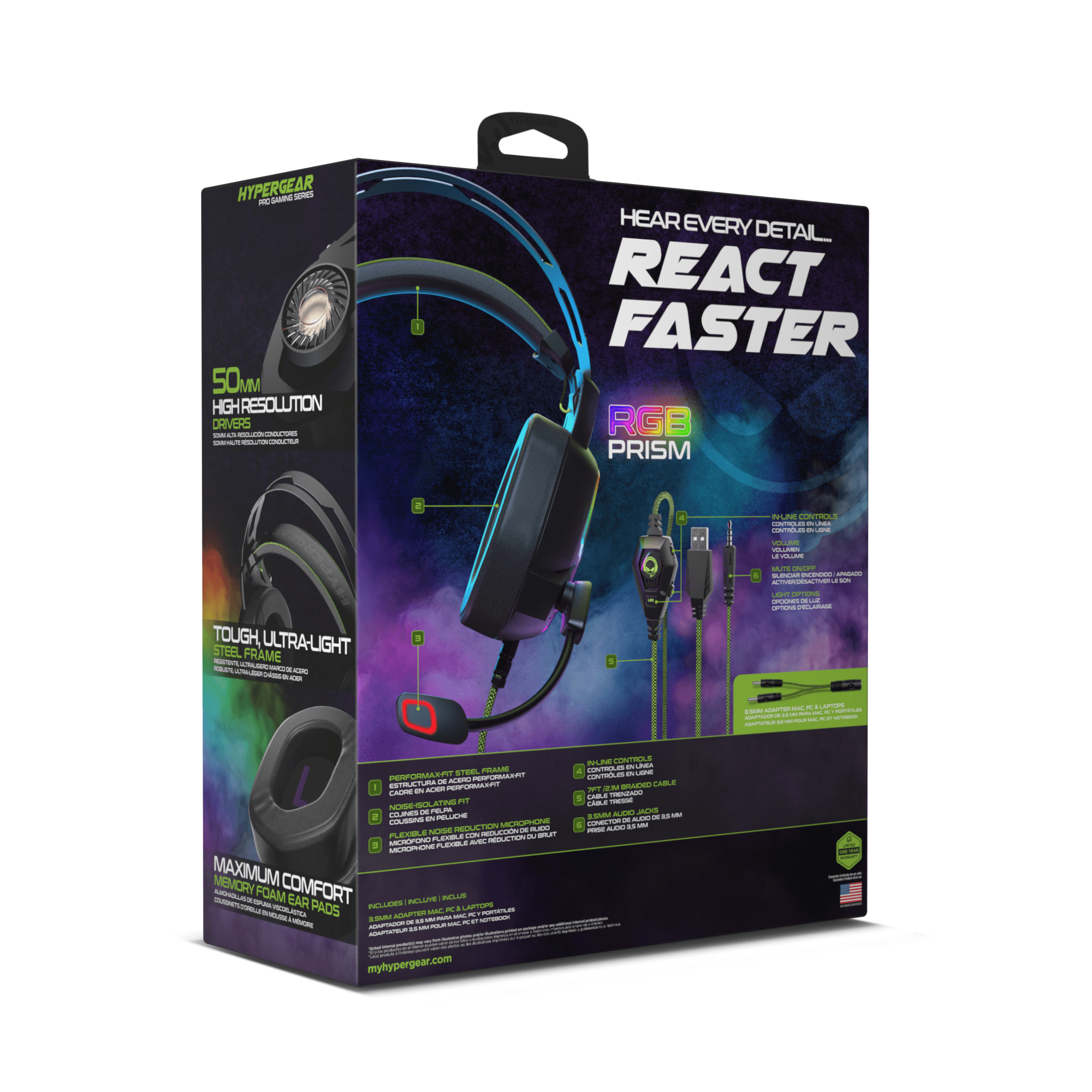 HyperGear SoundRecon Xtreme Pro Multiplatform Gaming Headset Jupiter Gear Home