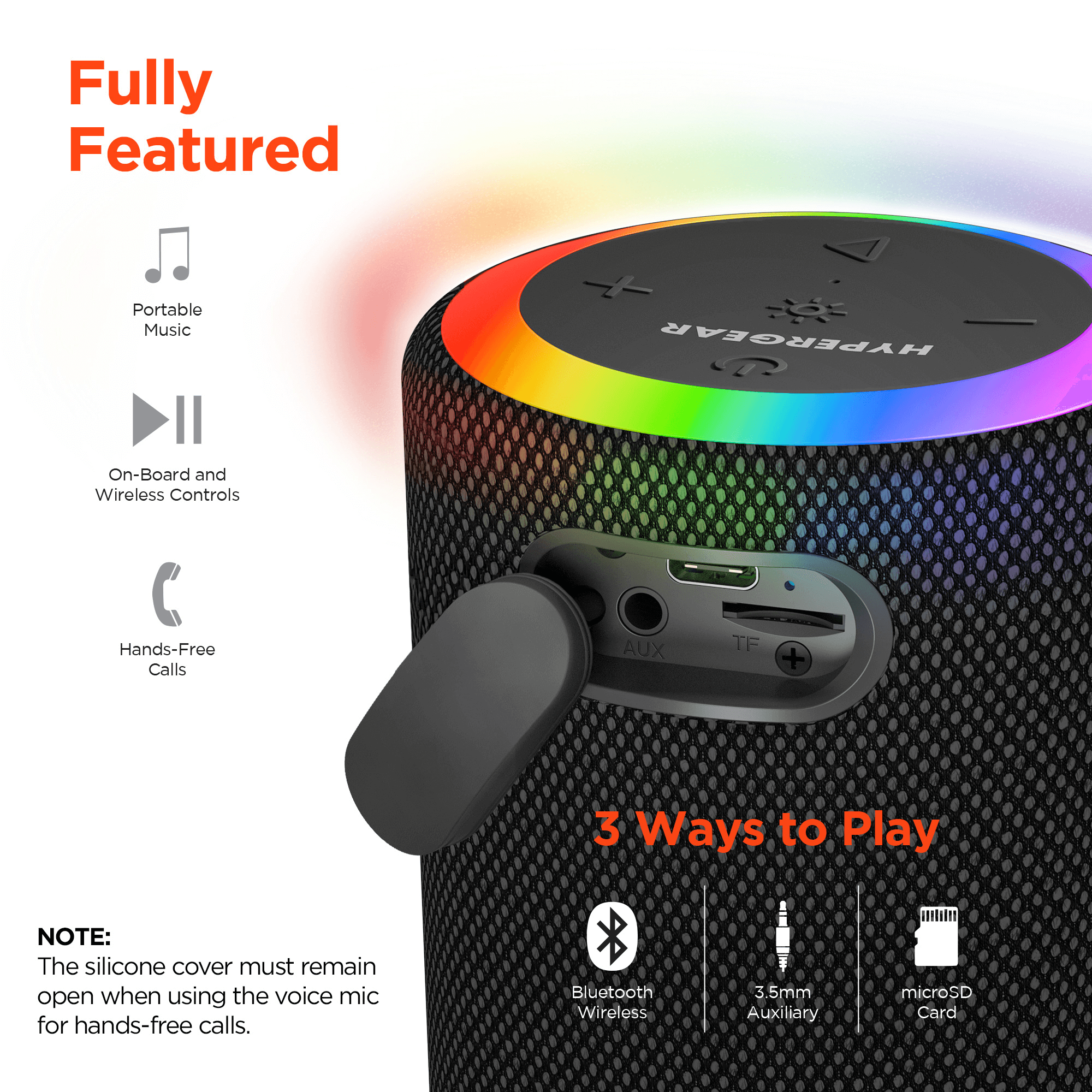 HyperGear Halo Wireless LED Speaker Jupiter Gear Home