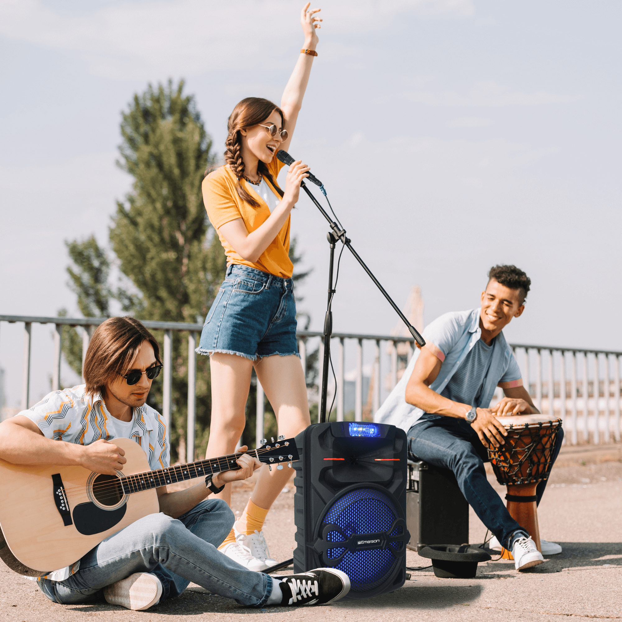 Emerson Portable 12" Bluetooth Party Speaker Jupiter Gear Home