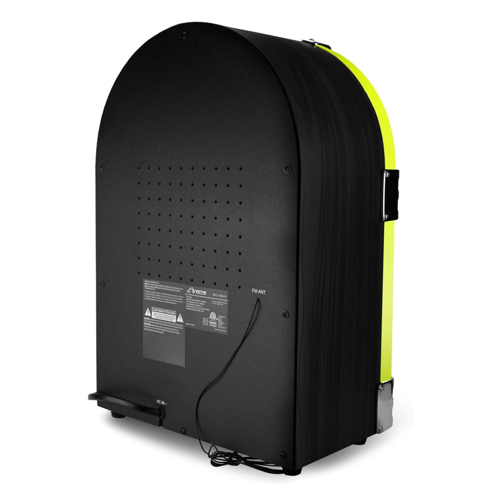 Victor Wilshire Bluetooth Jukebox with Multicolor LED Lighting and FM Radio Jupiter Gear Home