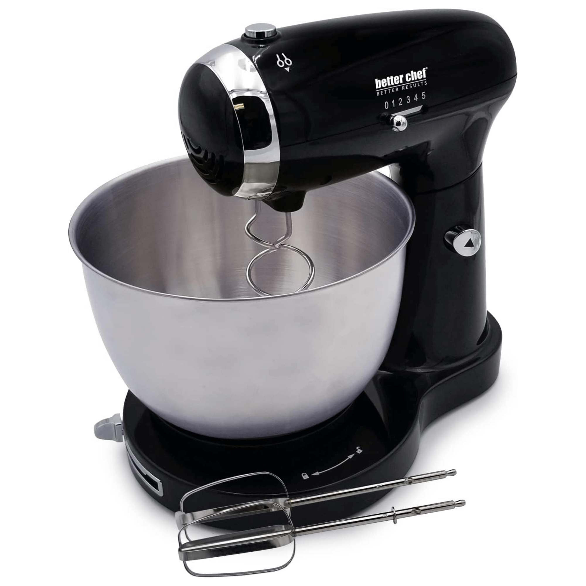 Better Chef 350W Classic Stand Mixer with Stainless Steel Bowl Jupiter Gear Home