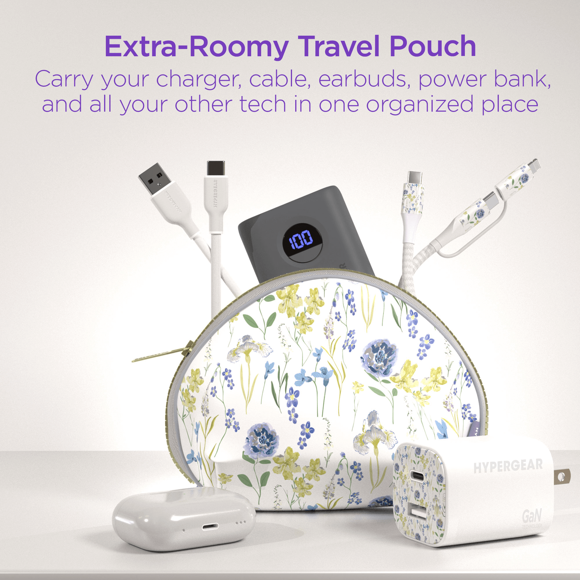 HyperGear TECHcessories 30W USB-C PD Charging Kit with Travel Pouch Jupiter Gear Home