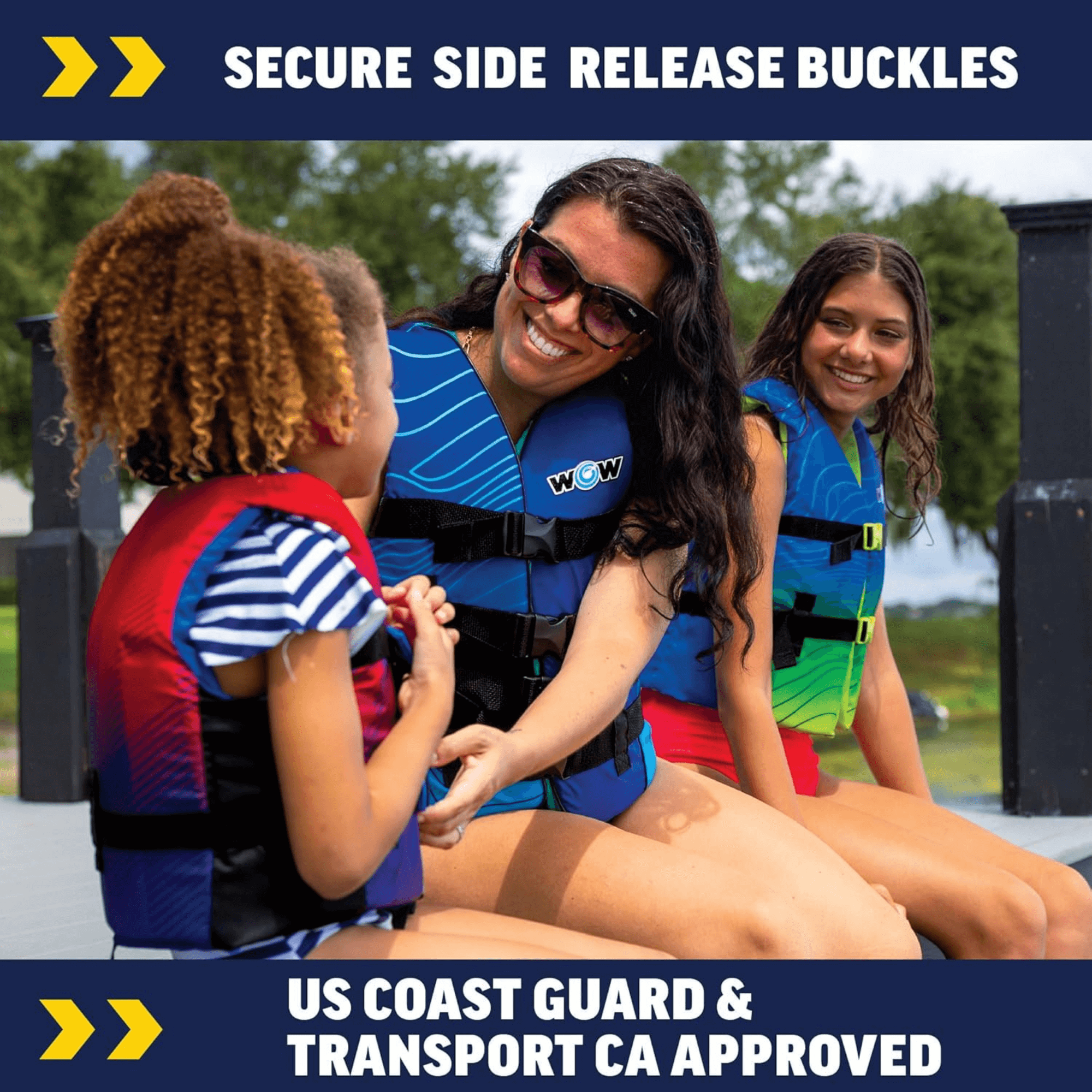 WOW Watersports Vis-Wave Child Life Vest Jupiter Gear Home