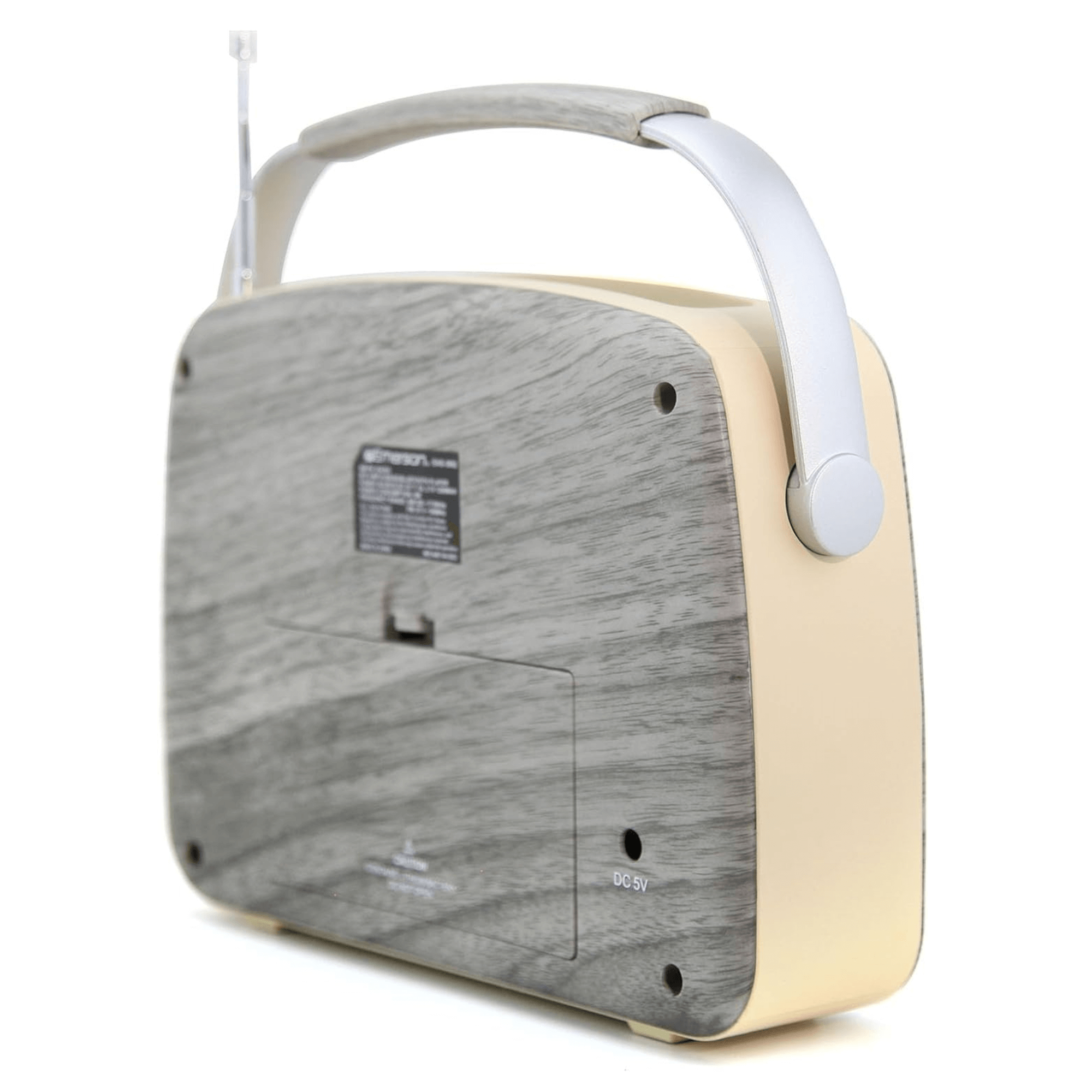 Emerson Portable Retro Radio with Built-In Rechargeable Battery and Memory Set Jupiter Gear Home