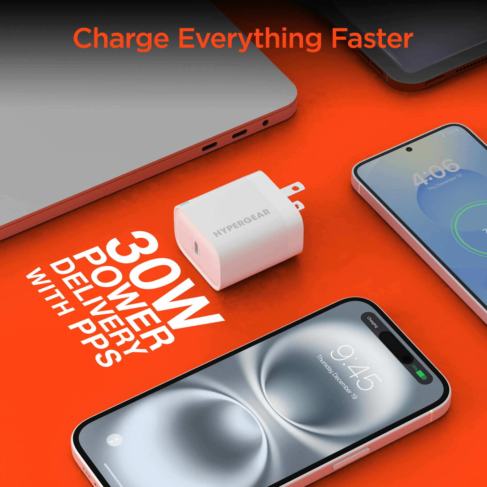 HyperGear 30W USB-C PD Fast Wall Charger with PPS Jupiter Gear Home