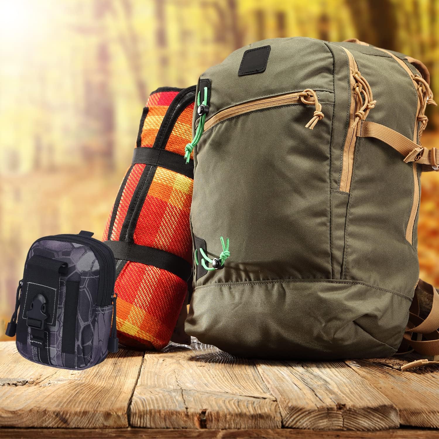 JupiterGear Tactical MOLLE Military Pouch Waist Bag for Hiking, Running and Outdoor Activities Jupiter Gear Home