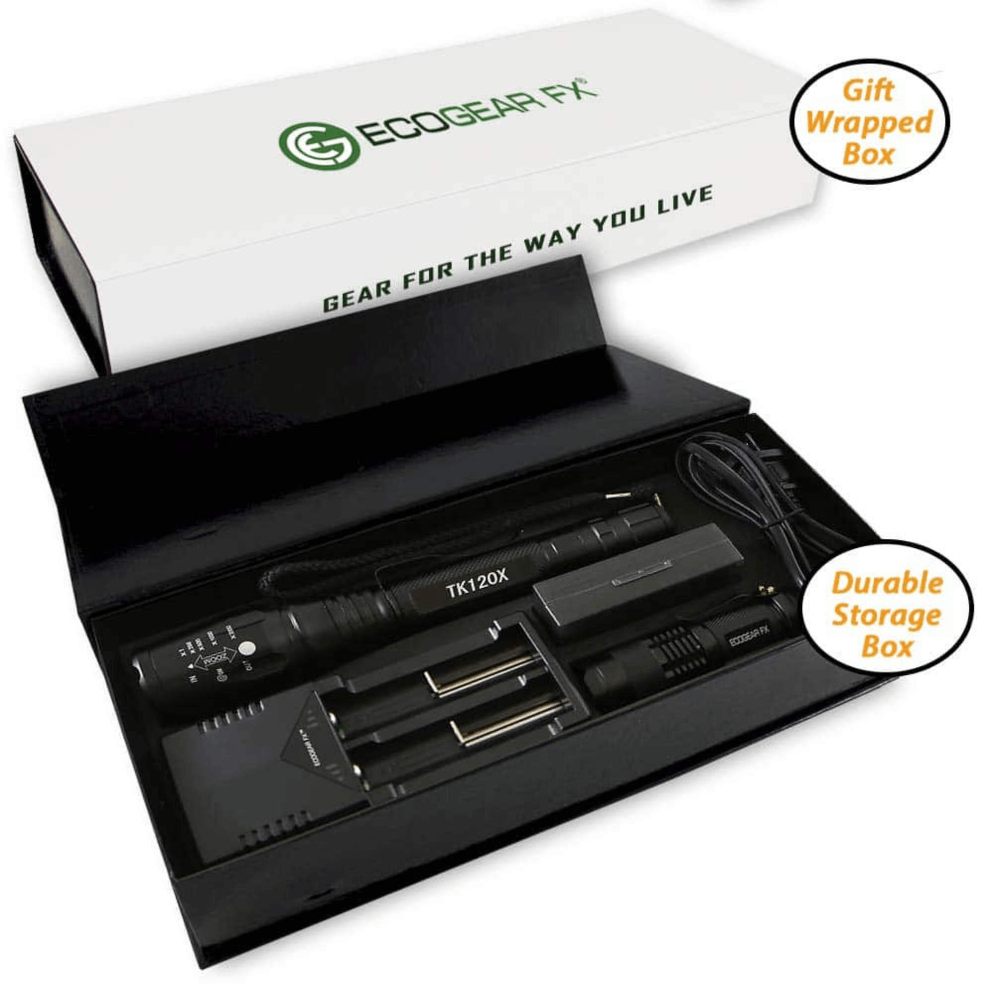 EcoGear FX TK120X LED Flashlight Kit Jupiter Gear Home