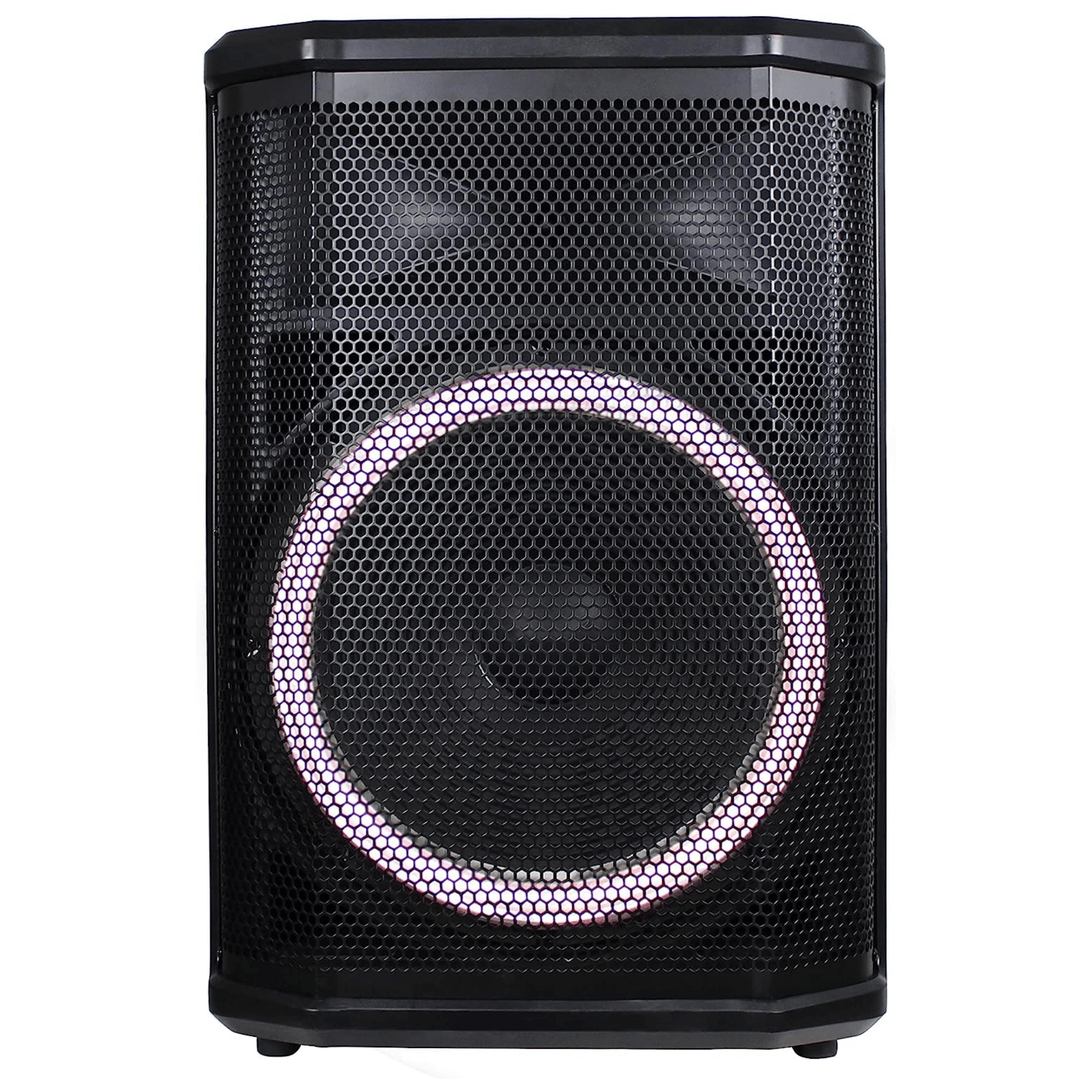Norcent 12" Portable Wheeled Bluetooth Speaker w Microphone and Flashing Lights Jupiter Gear Home