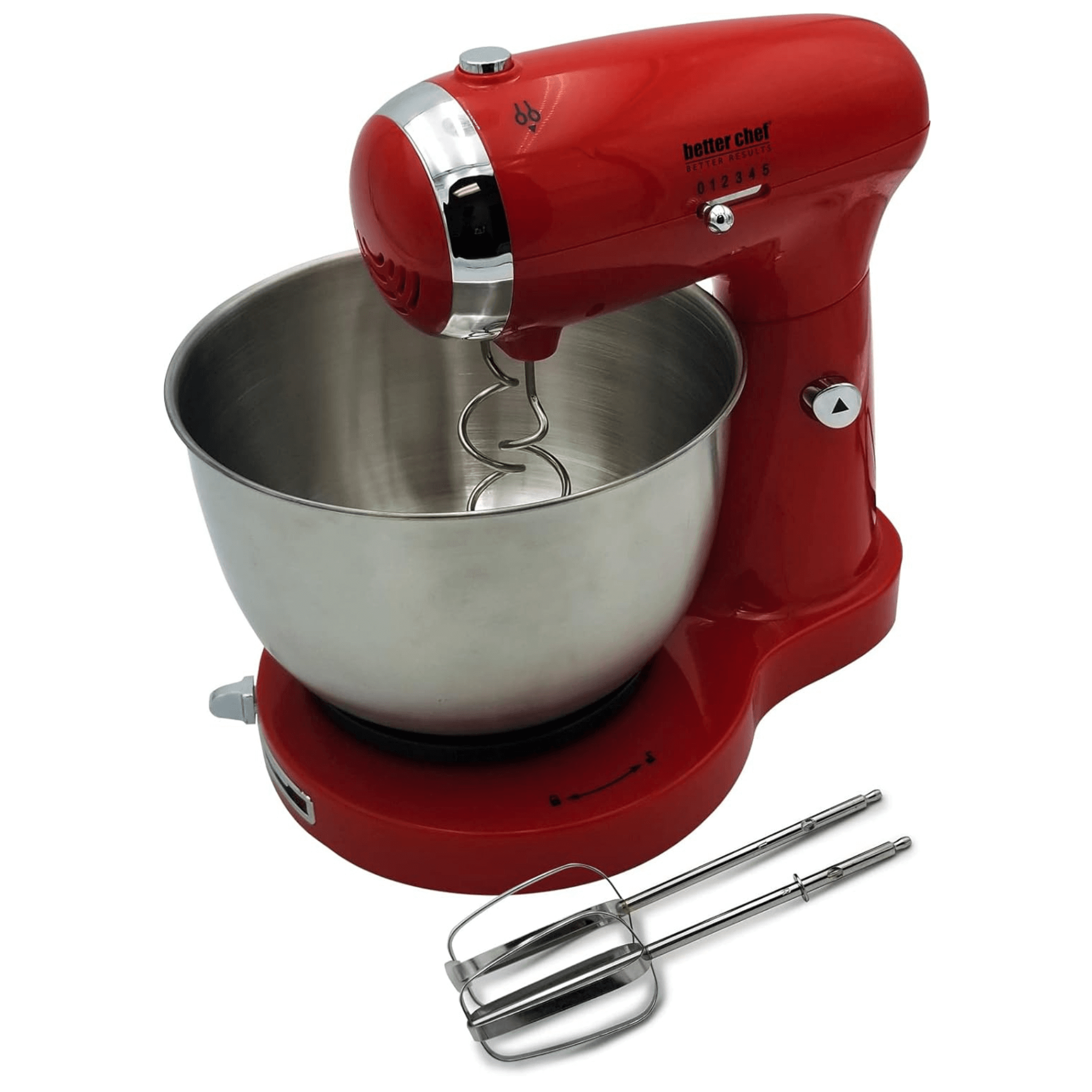 Better Chef 350W Classic Stand Mixer with Stainless Steel Bowl Jupiter Gear Home
