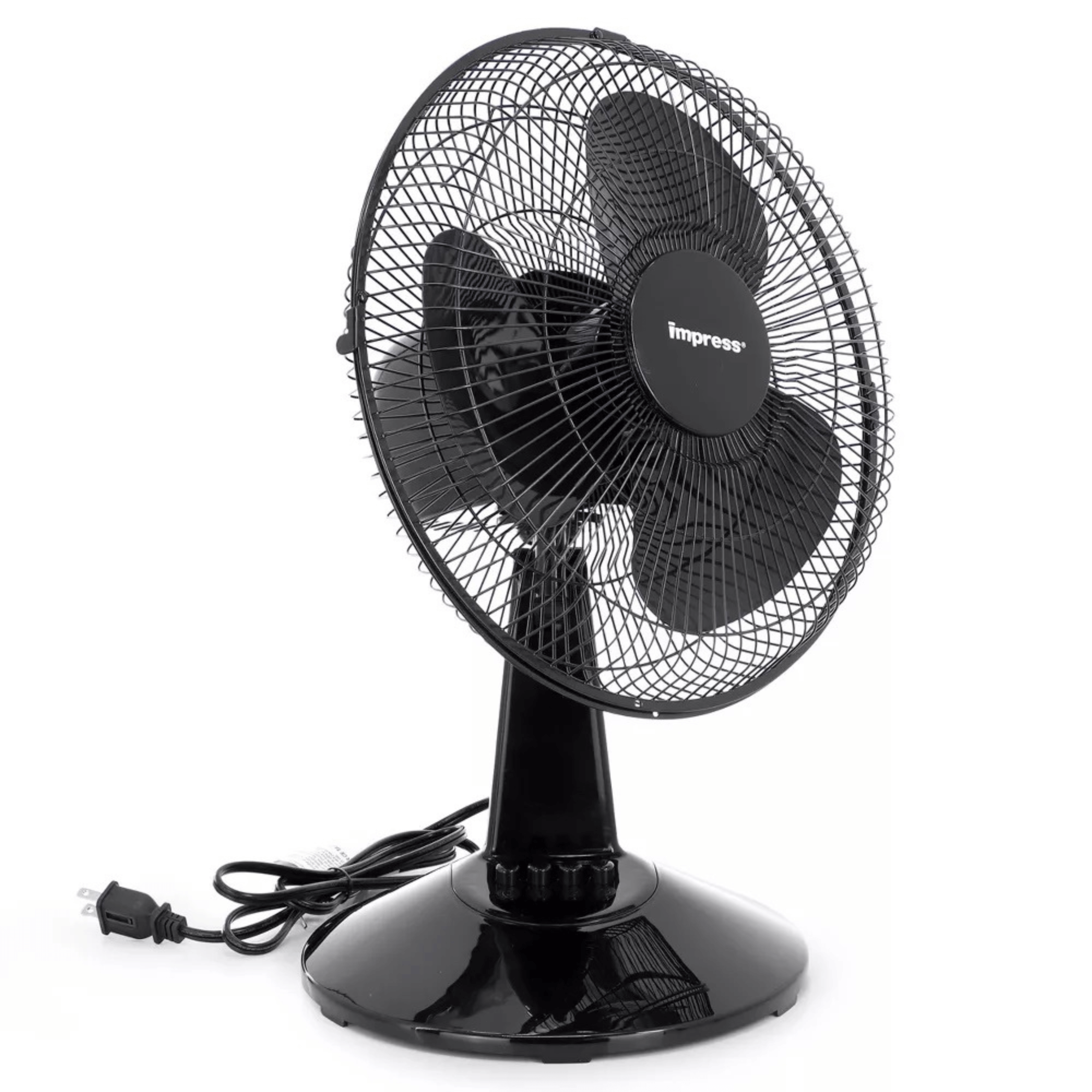Impress 12-Inch 3-Speed Oscillating Desk and Table Fan Jupiter Gear Home
