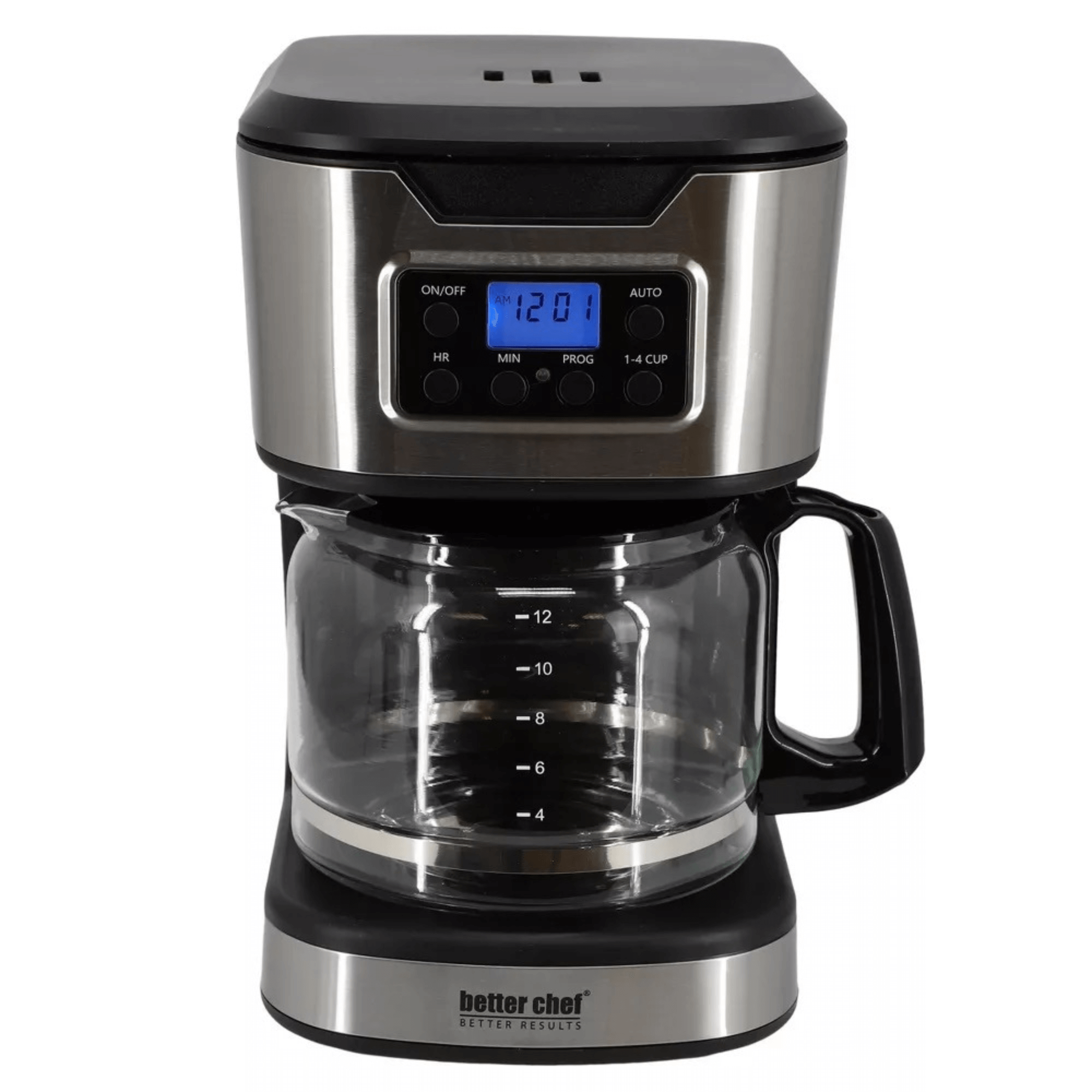 Better Chef 12-Cup Programmable Coffee Maker with Stainless Steel Accents Jupiter Gear Home