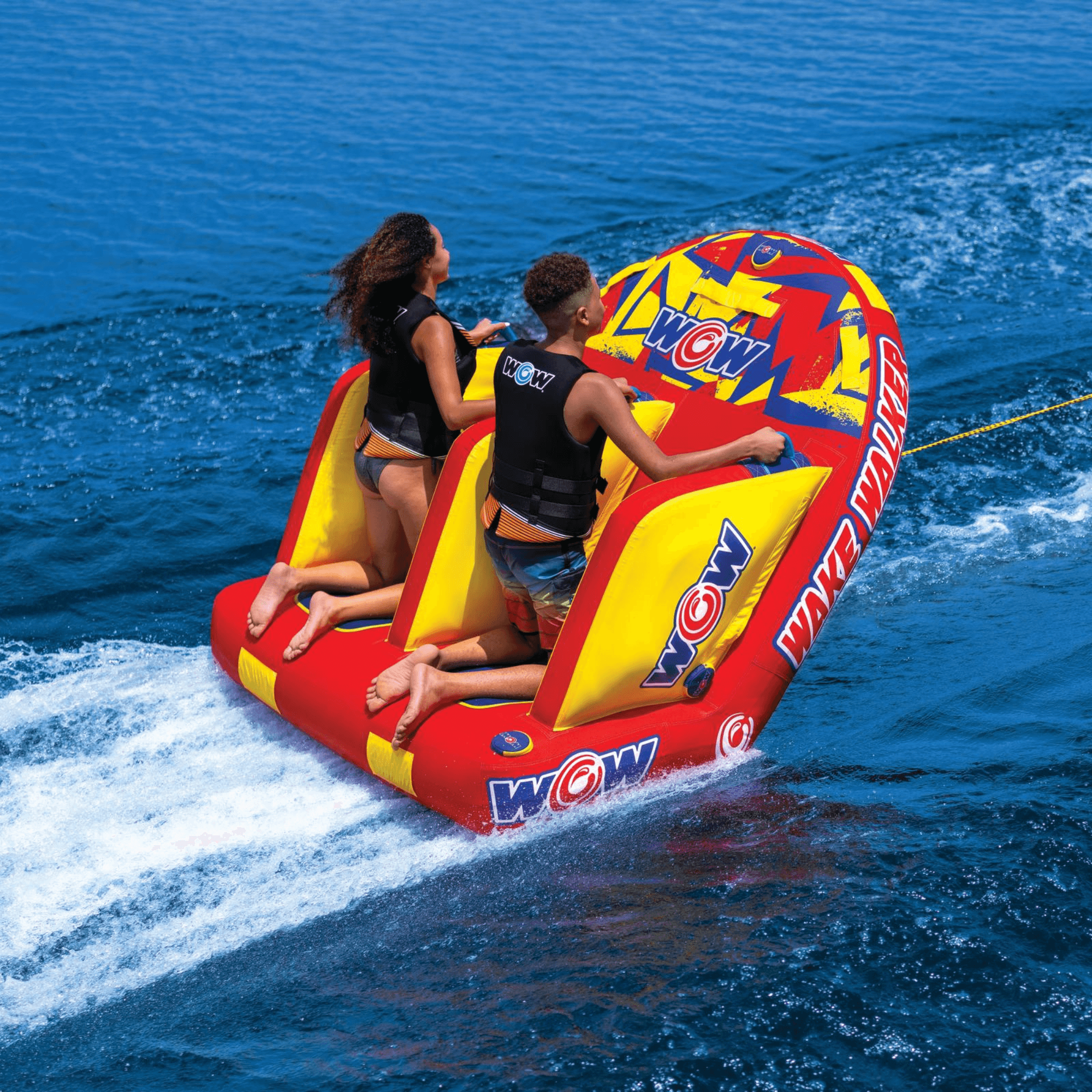 WOW Watersports Wake Walker 2-Person Towable with Tow Points Jupiter Gear Home