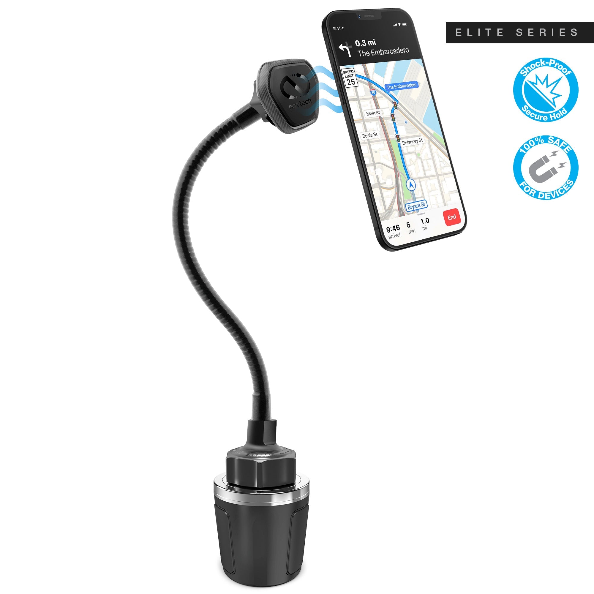 Naztech MagBuddy Elite Cup Holder XL Mount Jupiter Gear Home