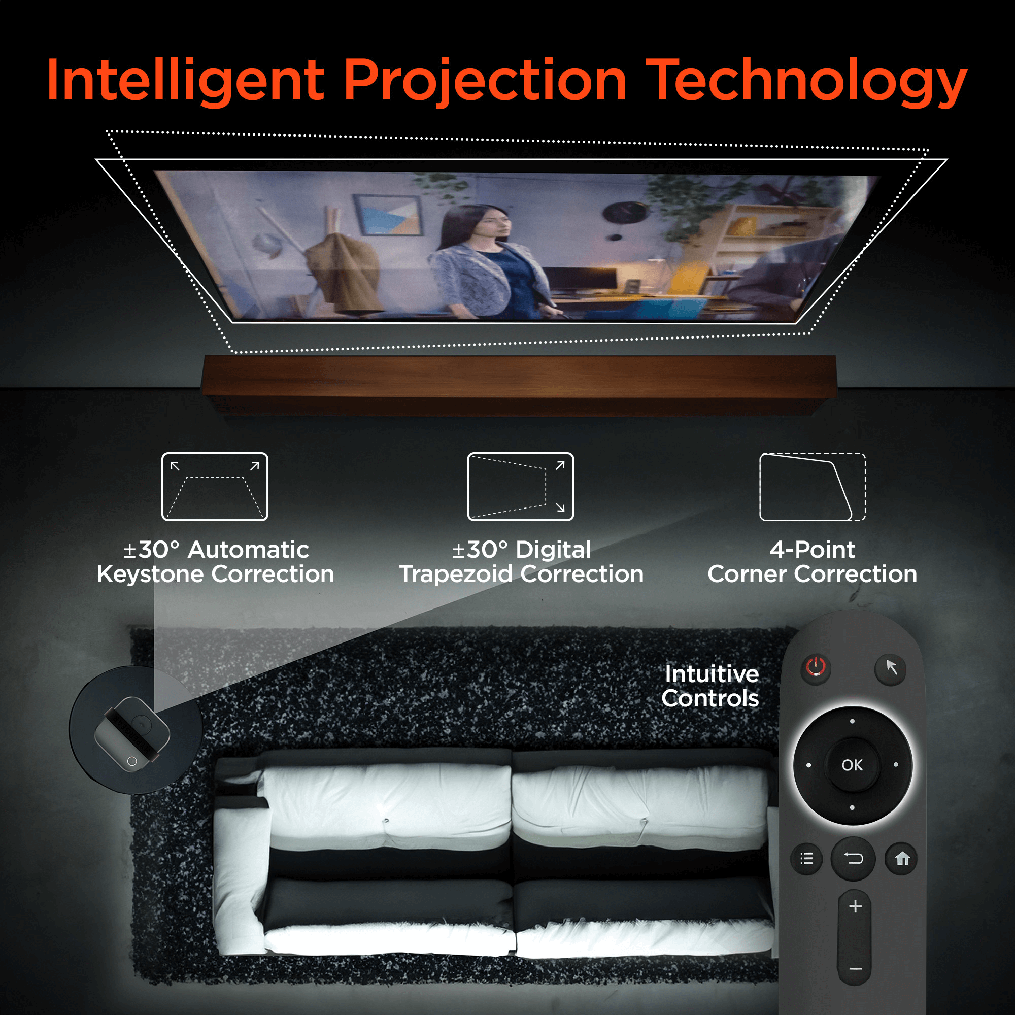 HyperGear CineMini Portable Mini Projector Jupiter Gear Home