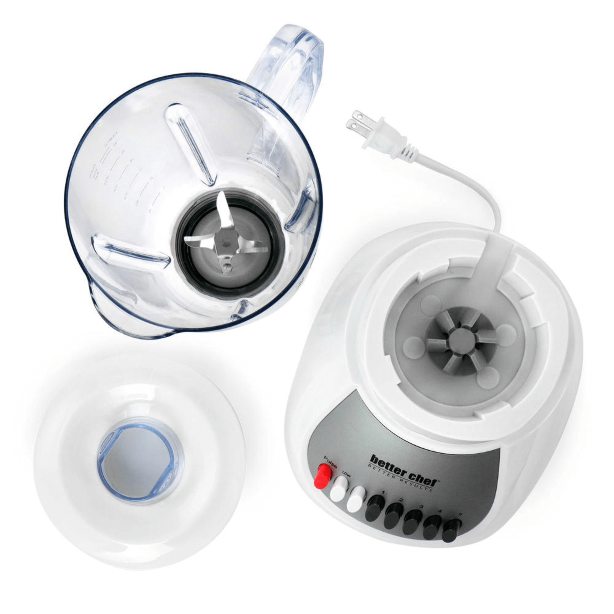 Better Chef Classic 10-Speed 6-Cup Plastic Jar Blender Jupiter Gear Home