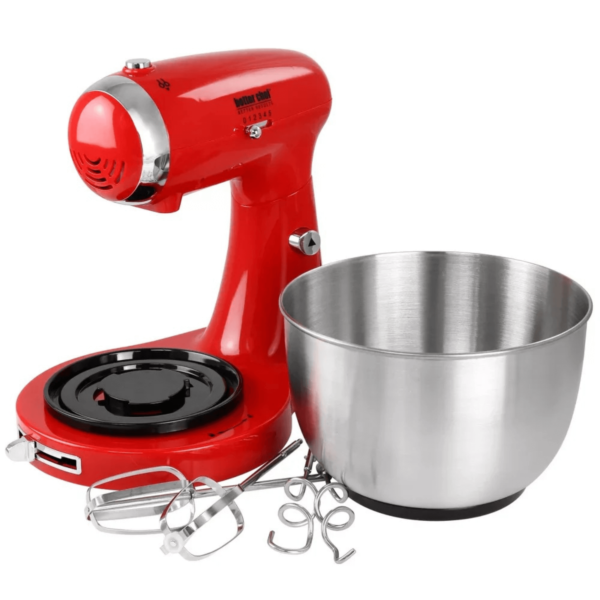 Better Chef 350W Classic Stand Mixer with Stainless Steel Bowl Jupiter Gear Home