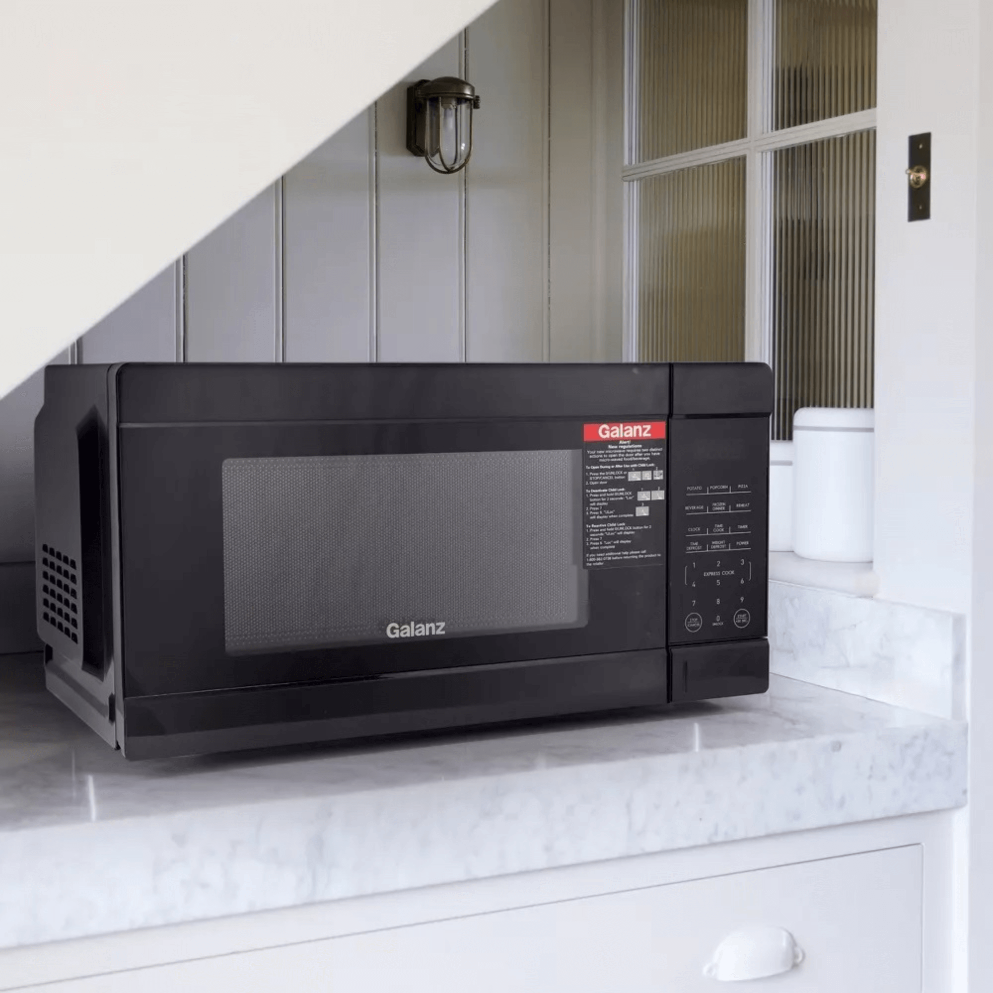 Galanz 1.1 Cu Ft. 1000 Watt Counter Top Microwave Oven Jupiter Gear Home