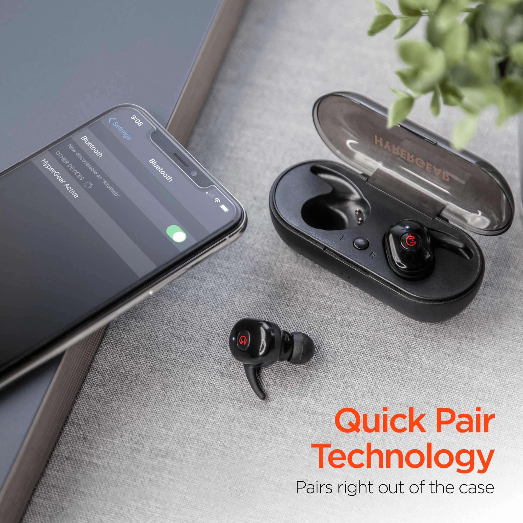 HyperGear Active True Wireless Earbuds with USB-C Connector Jupiter Gear Home