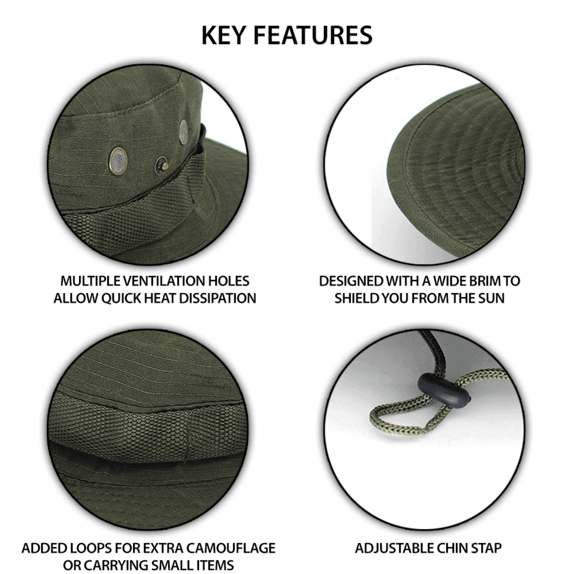 XGear Tactical Wide Brim Boonie Bucket Hat Jupiter Gear Home