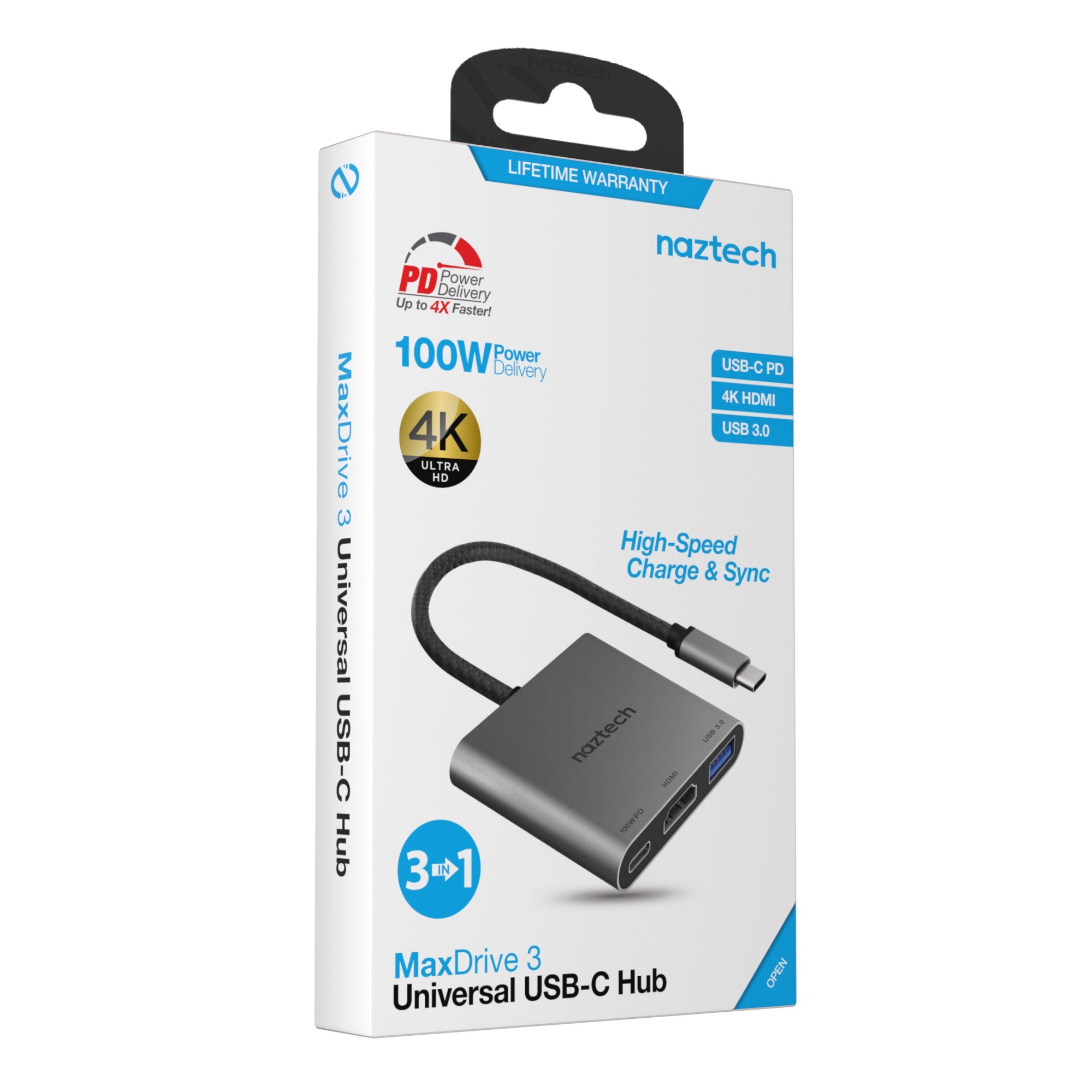 Naztech Portable MaxDrive 3100W Universal USB-C Hub Jupiter Gear Home