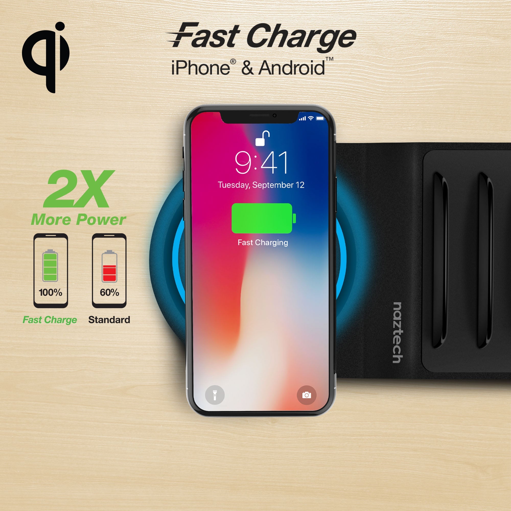 Naztech Wireless Power Hub 5 Black (14573-HYP) Jupiter Gear Home