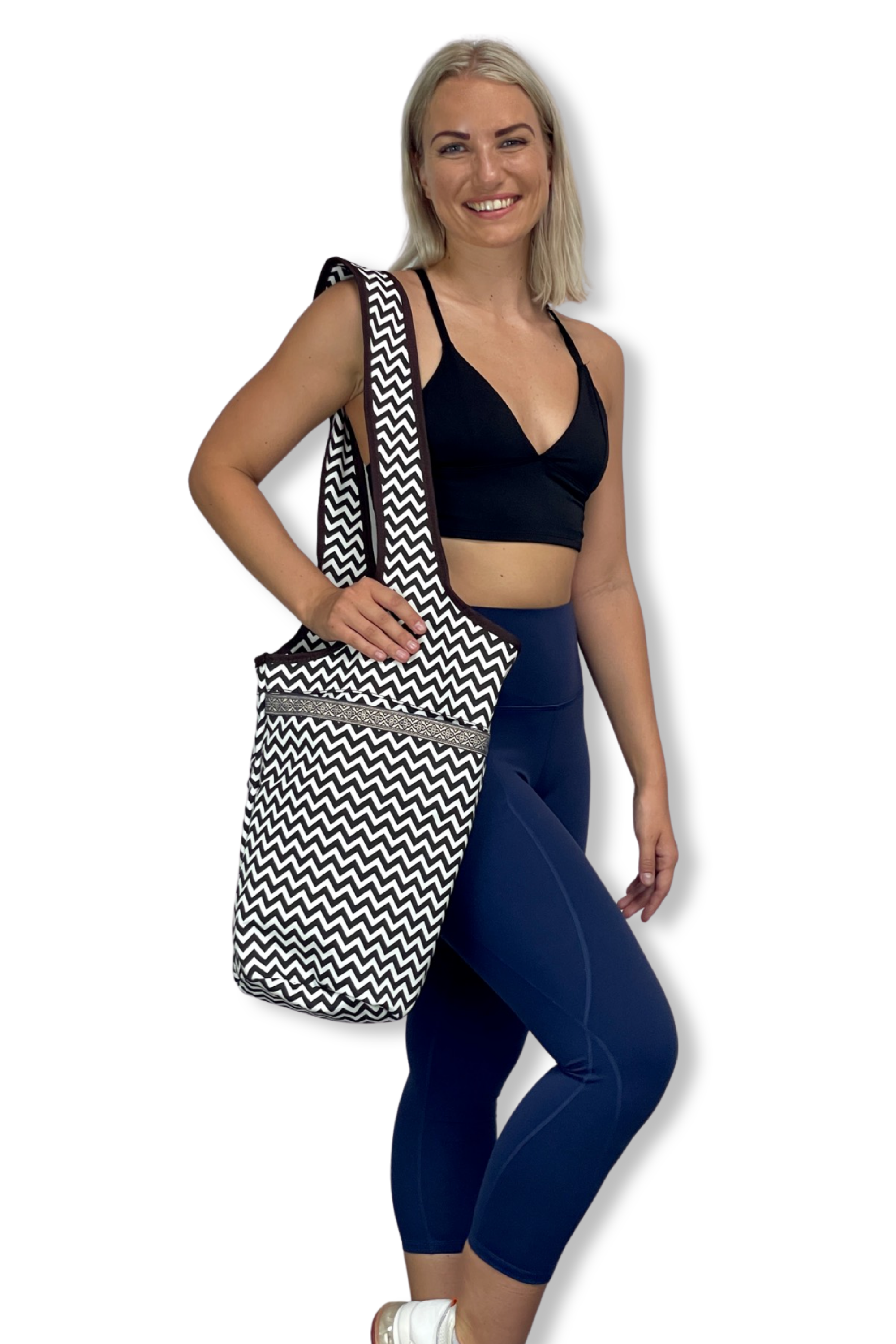 JupiterGear Yoga Mat Carrying Tote Bag with Large Size Pockets | Multipurpose and Fit Most Size Mats Jupiter Gear Home