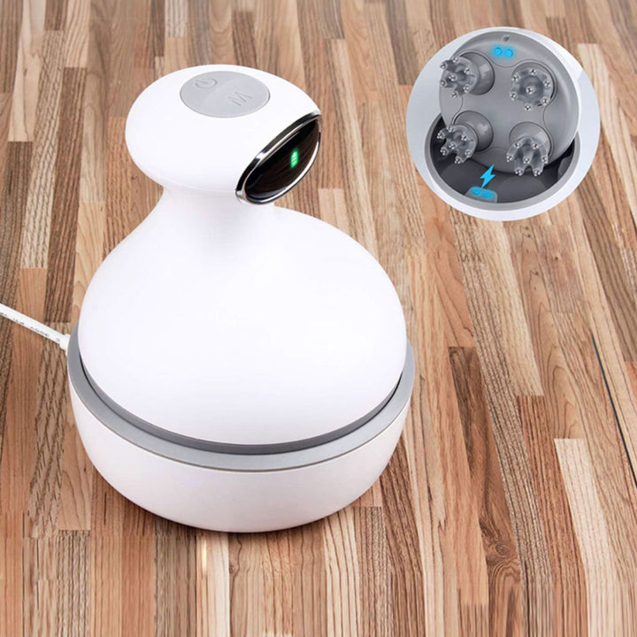 Bella2Bello Armona Electric 3D Vibrating Scalp Head & Body Massager (White) 10386 Jupiter Gear Home