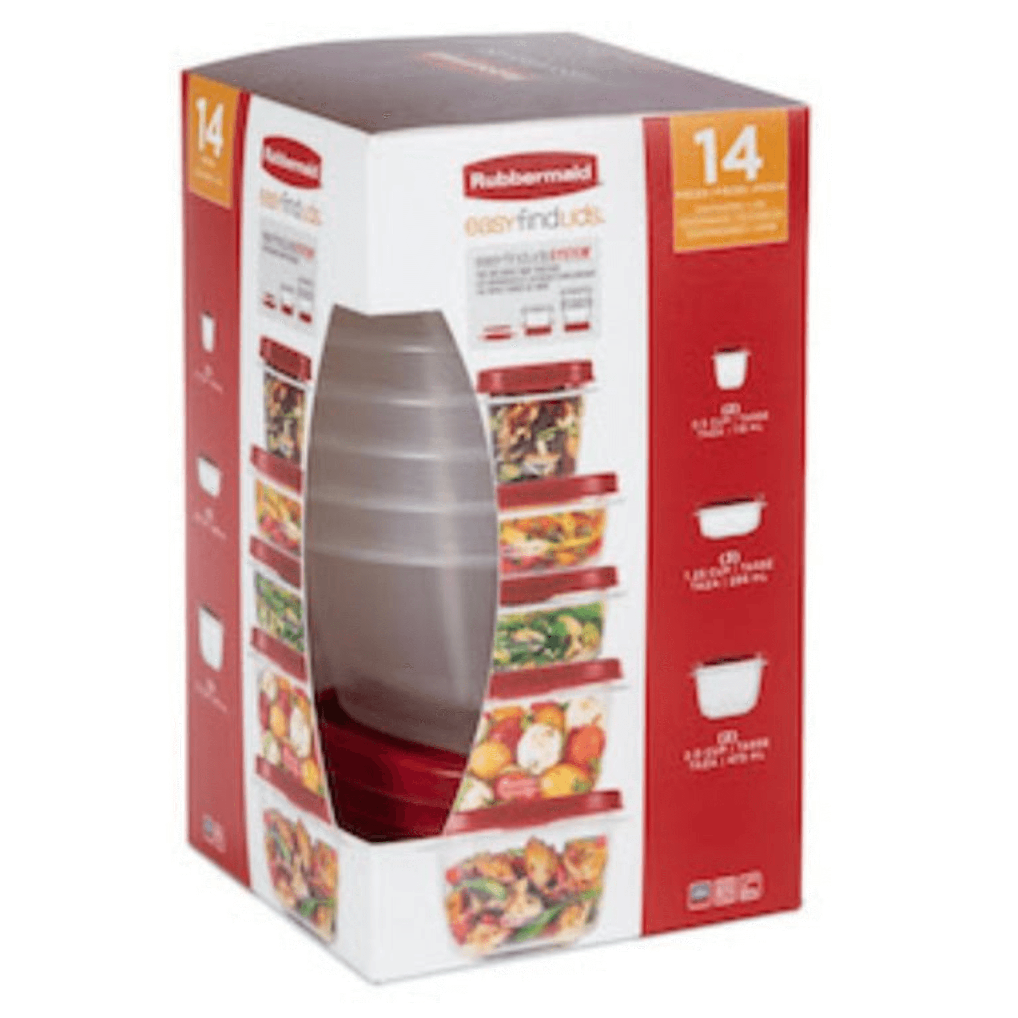 Rubbermaid EasyFindLids 14pc Food Storage Set Jupiter Gear Home