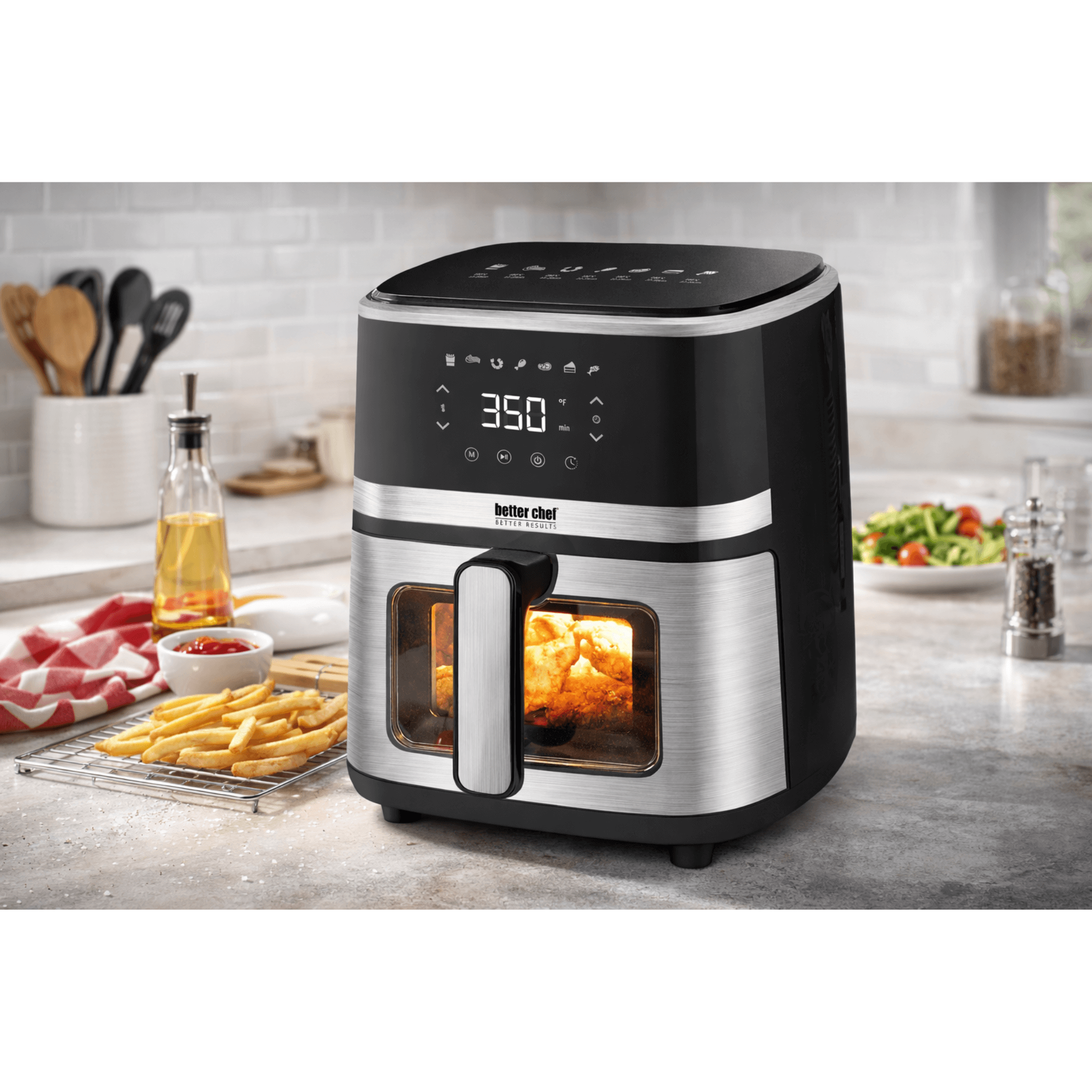 Better Chef Stainless Steel 5L Digital Display Air Fryer Jupiter Gear Home
