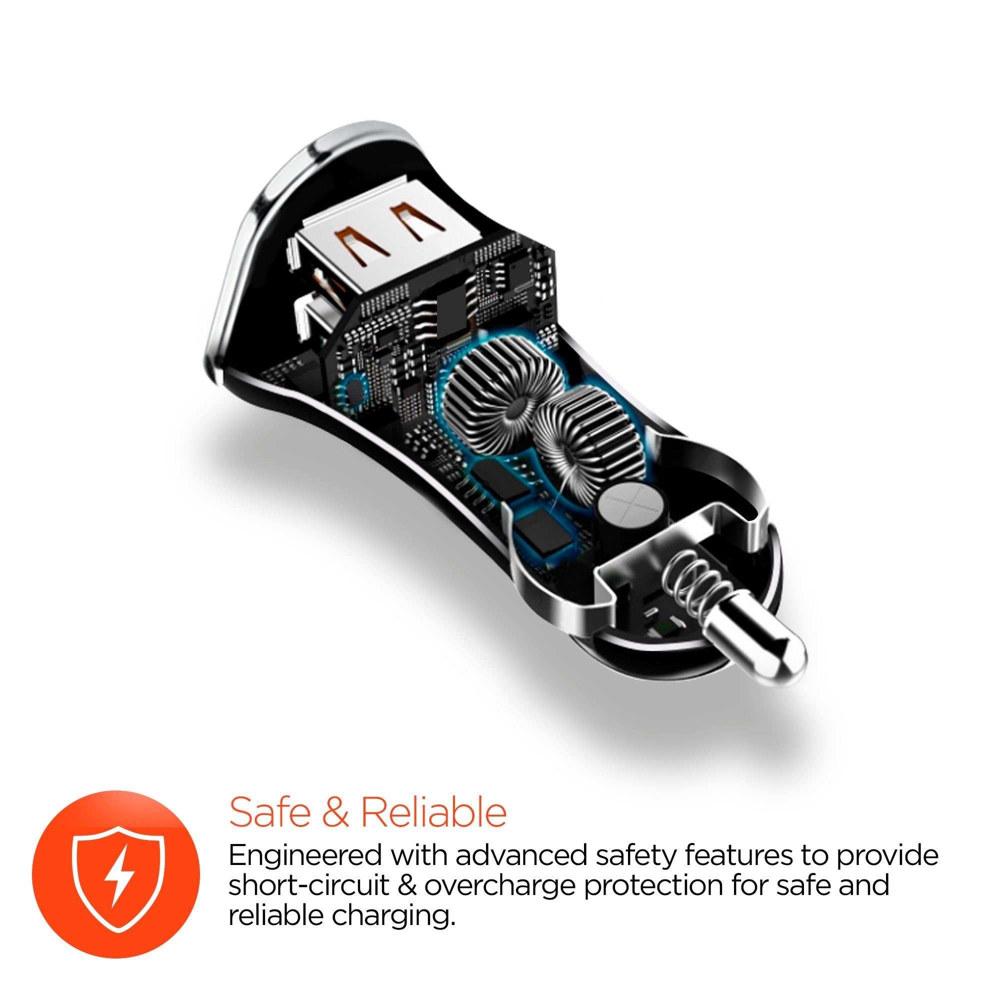 HyperGear Hi-Power Dual USB 3.4A Car Charger Jupiter Gear Home