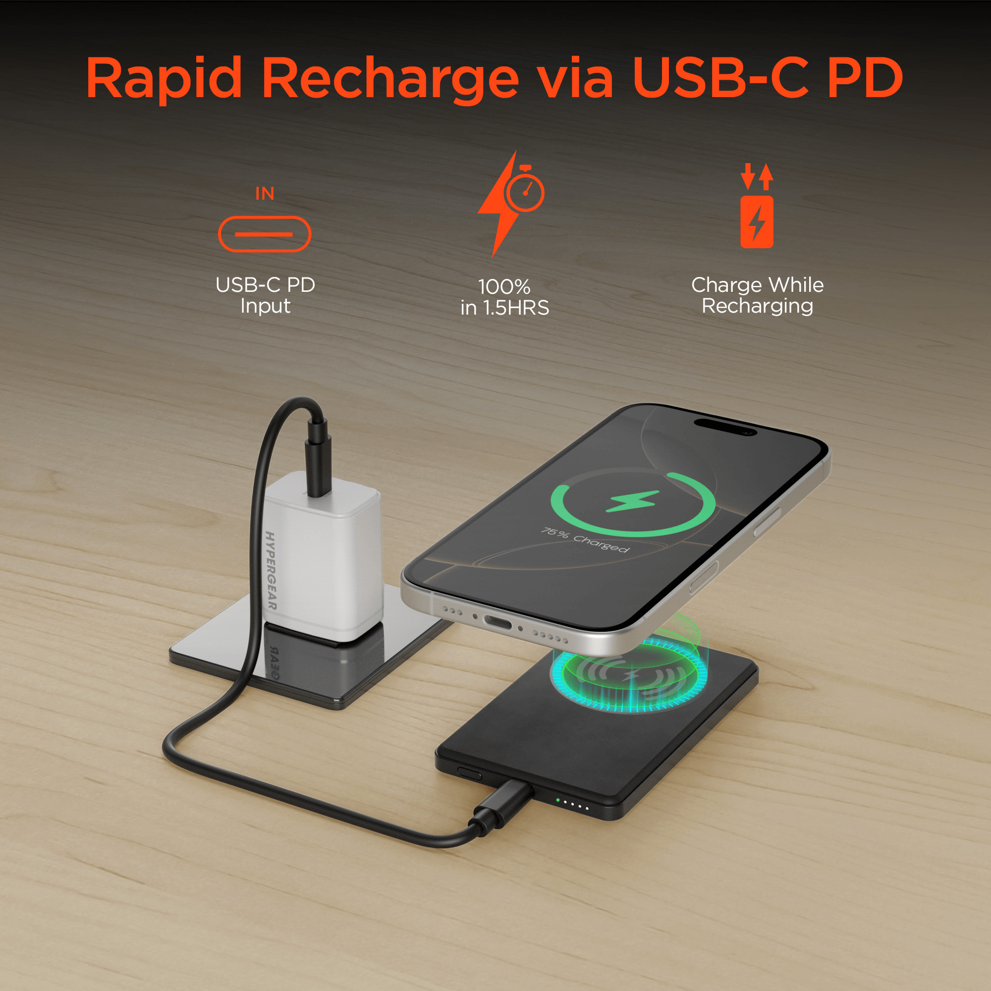 HyperGear PowerPack MAG Slim Power Bank Jupiter Gear Home