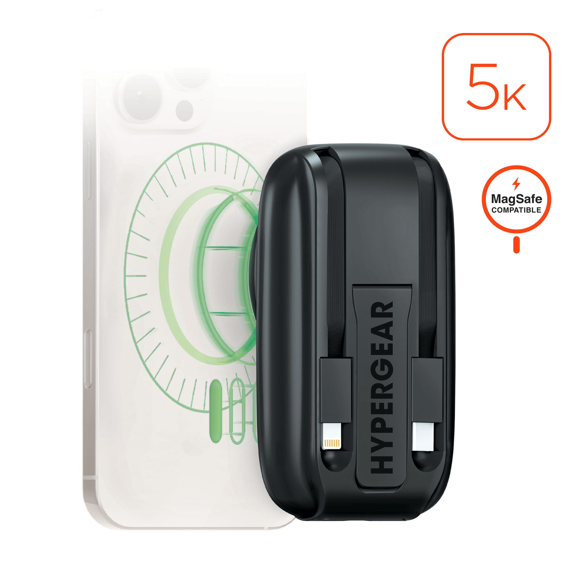 HyperGear Mag Grip Go 5000mAh Wireless Power Bank Jupiter Gear Home