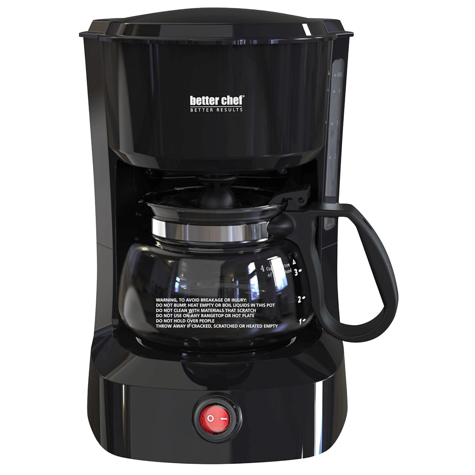 Better Chef 4-Cup Coffeemaker with Grab-A-Cup Feature Jupiter Gear Home