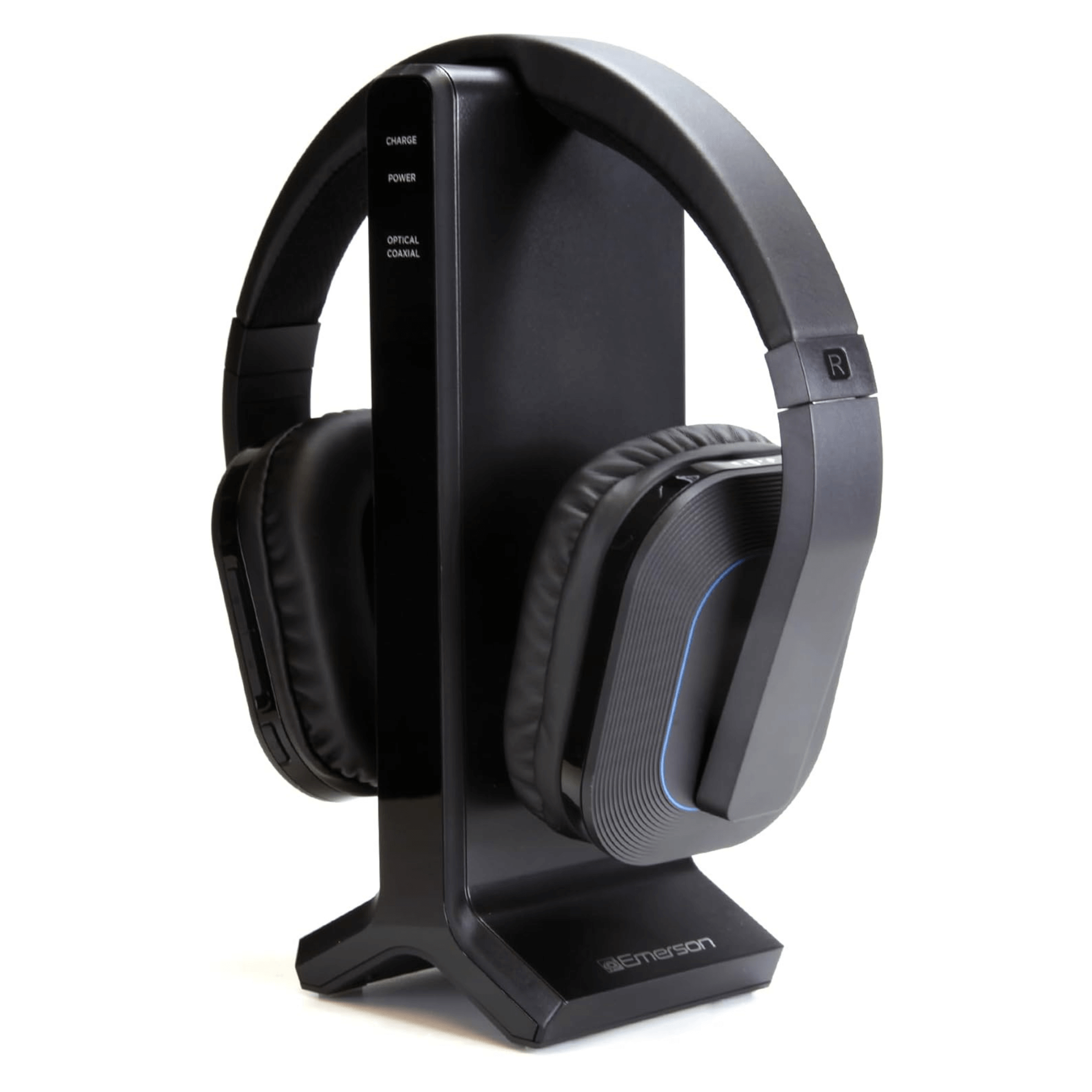 Emerson 2.4G Wireless TV Headset with High-Definition Audio and Charging Stand Jupiter Gear Home