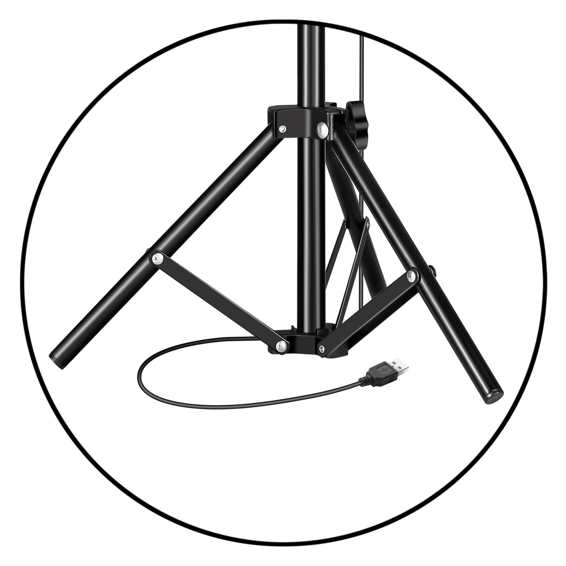 Supersonic PRO Live Stream 14” Floor Ring Light with RGB (SC-2430RGB) Jupiter Gear Home