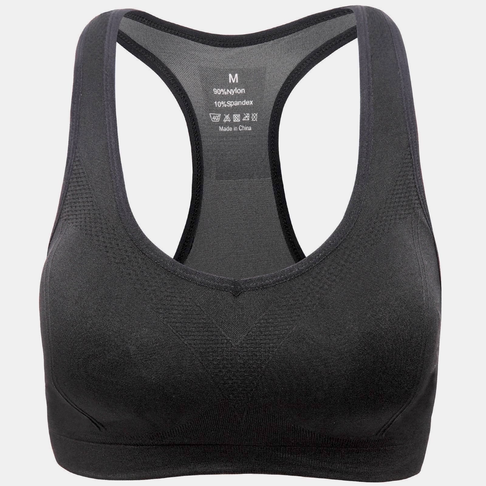 JupiterGear Women’s Stylish Racerback Athletic Sports Bra | Padded Seamless High Impact Support for Yoga, Gym Workouts, Fitness Training and Running Jupiter Gear Home