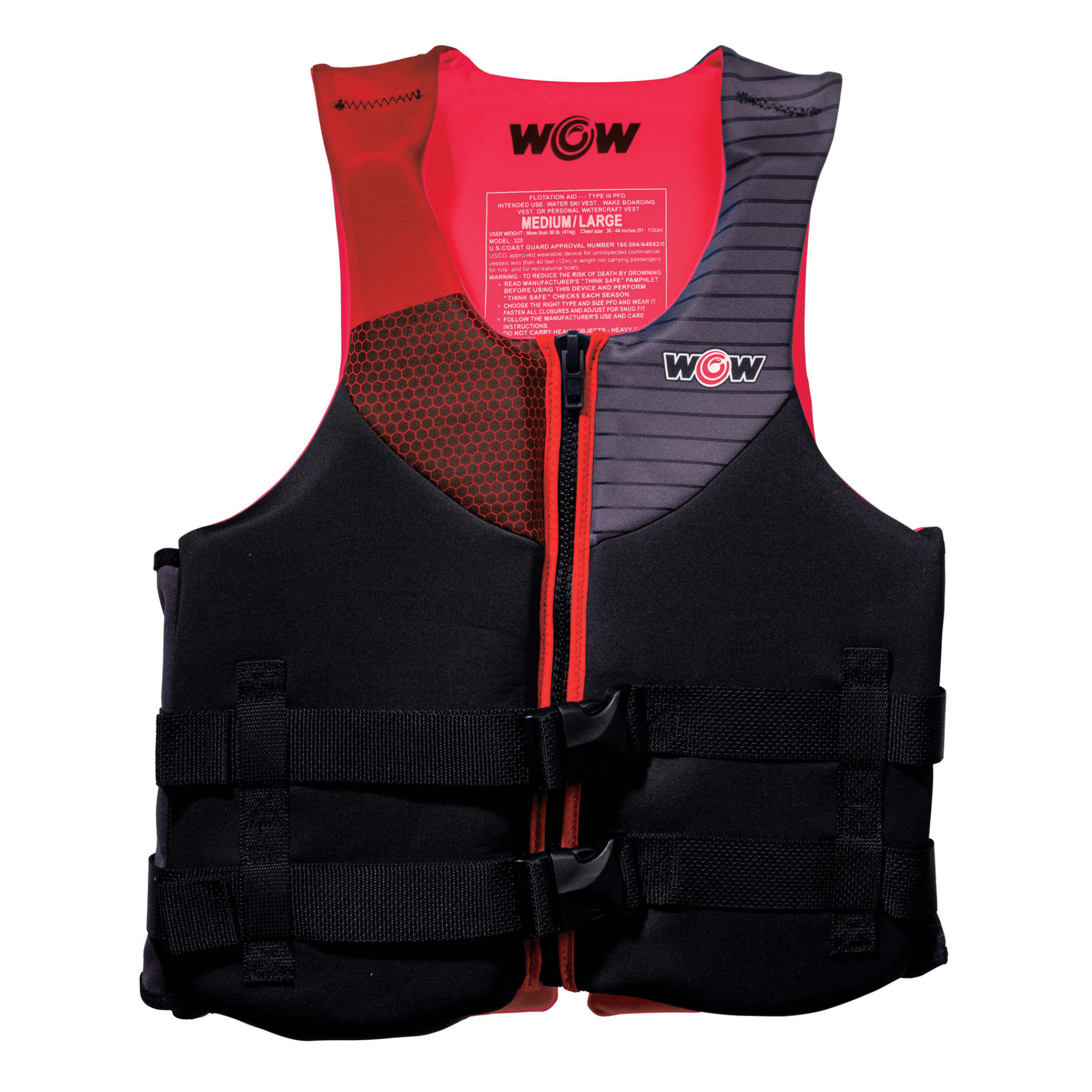 WOW Watersports Feel Good Dual Sized Evoprene PFD Personal Flotation Device Jupiter Gear Home