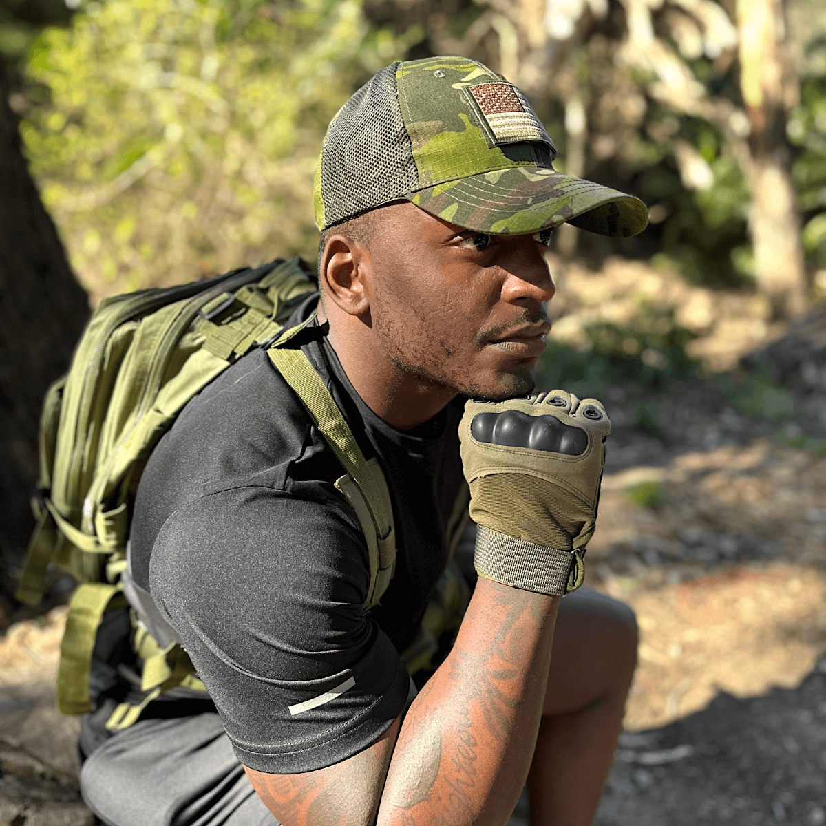 JupiterGear Military-Style Tactical Patch Hat with Adjustable Strap | Breathable & Unisex Jupiter Gear Home