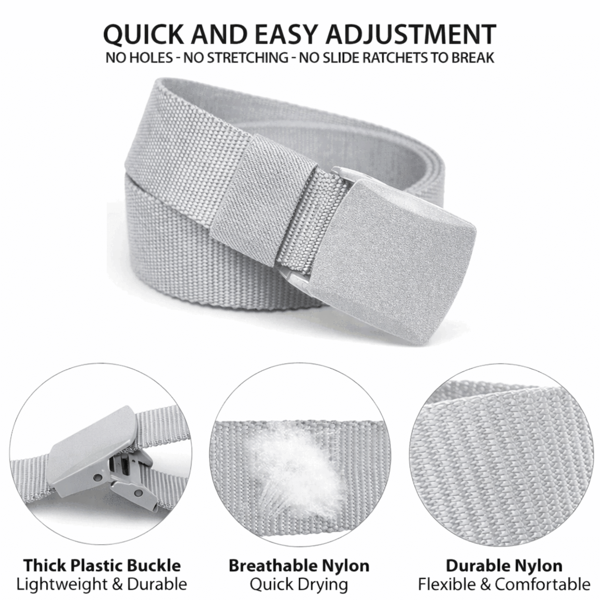 XGear Tactical Adjustable Nylon Belt with Plastic Buckle Jupiter Gear Home