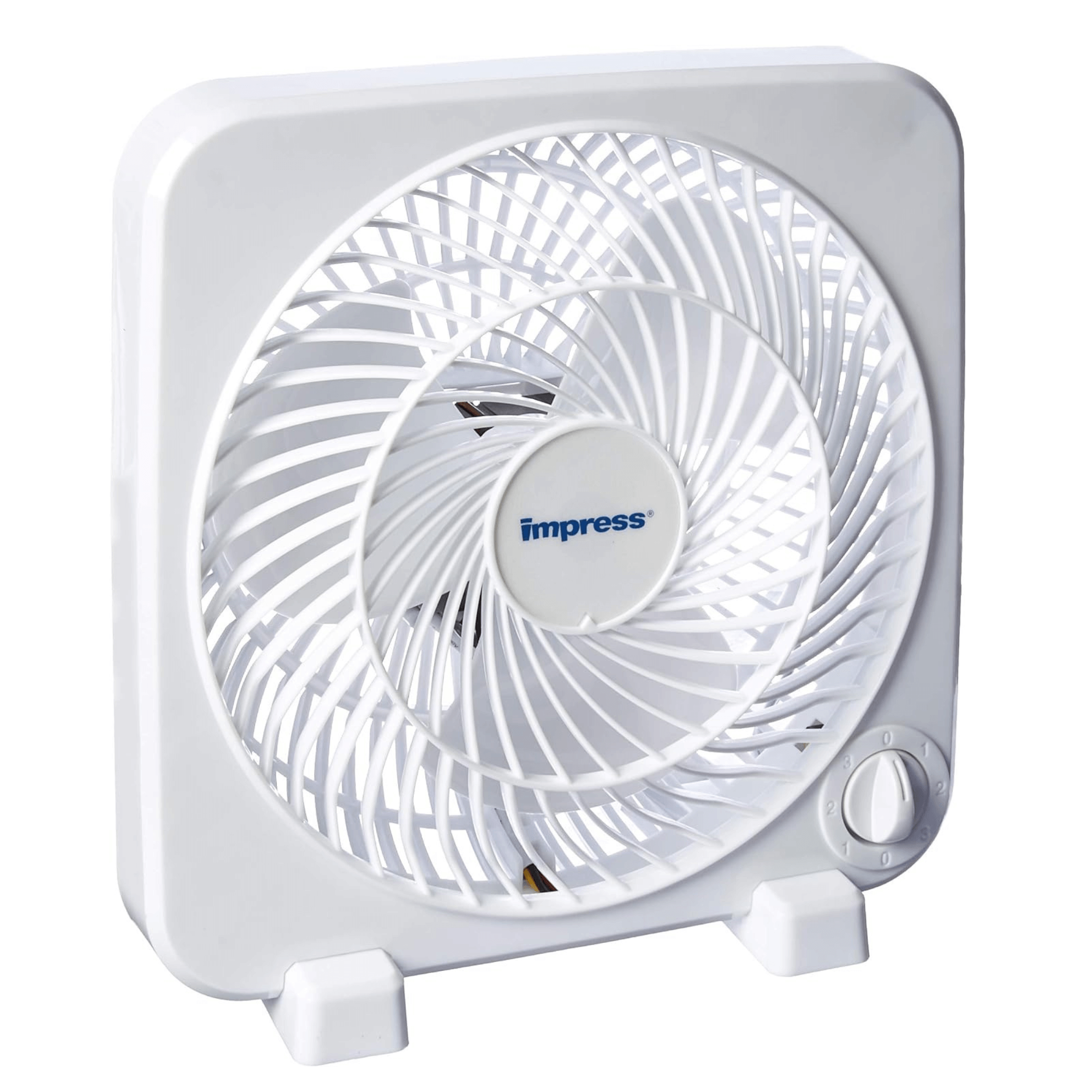 Impress 9-Inch 3-Speed Box Fan Jupiter Gear Home