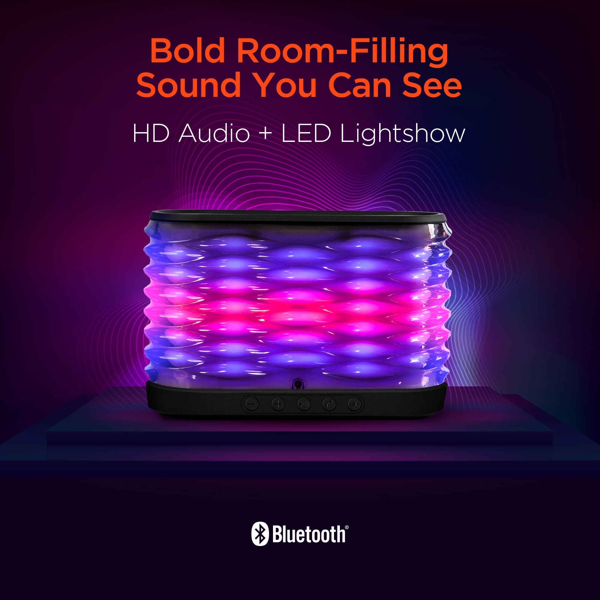 HyperGear LYTE XL Wireless LED Speaker Jupiter Gear Home
