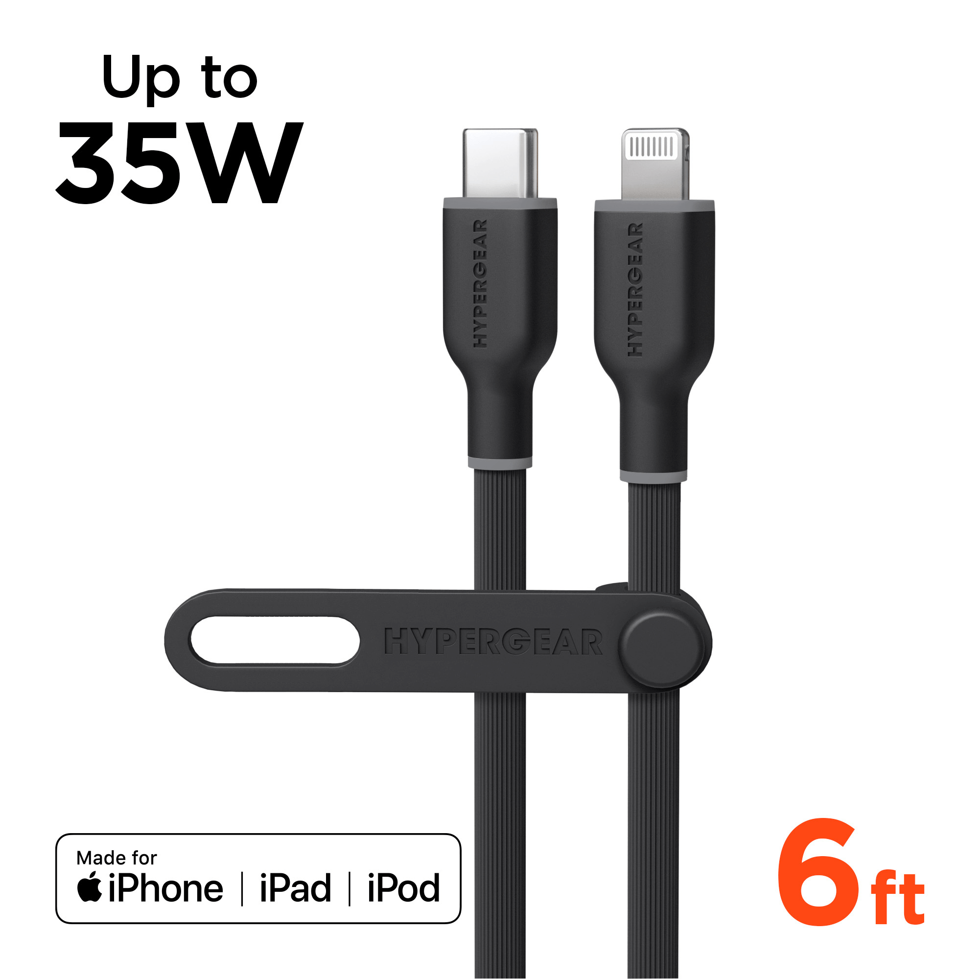 HyperGear Flexi PRO USB-C to Lightning Cable 6ft Jupiter Gear Home