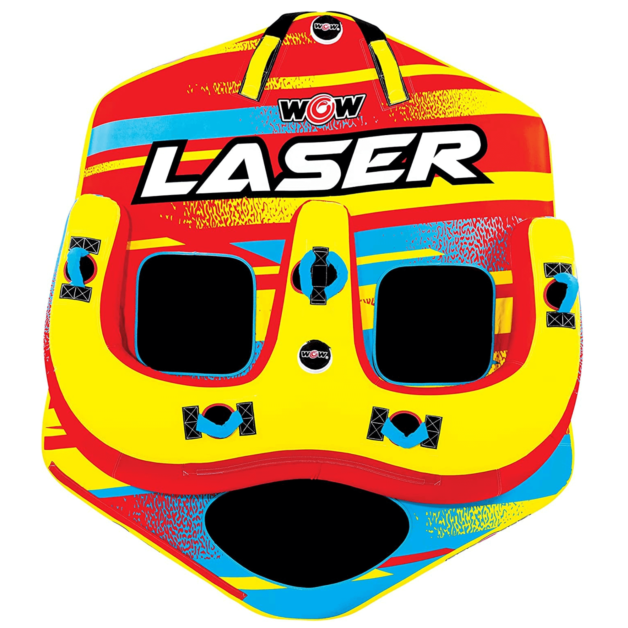 WOW Watersports Laser 3-Person Towable for Sitting and Kneeling Riding Positions Jupiter Gear Home