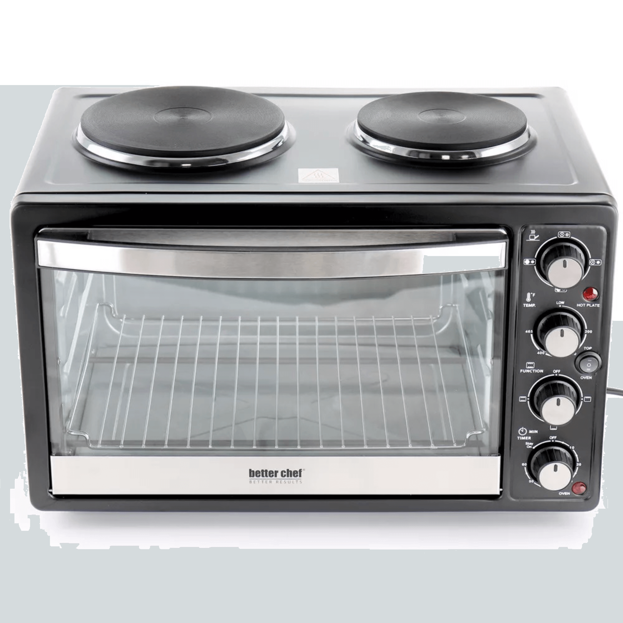 Better Chef Central XL Toaster Oven Broiler with Dual Element Solid Burners Jupiter Gear Home