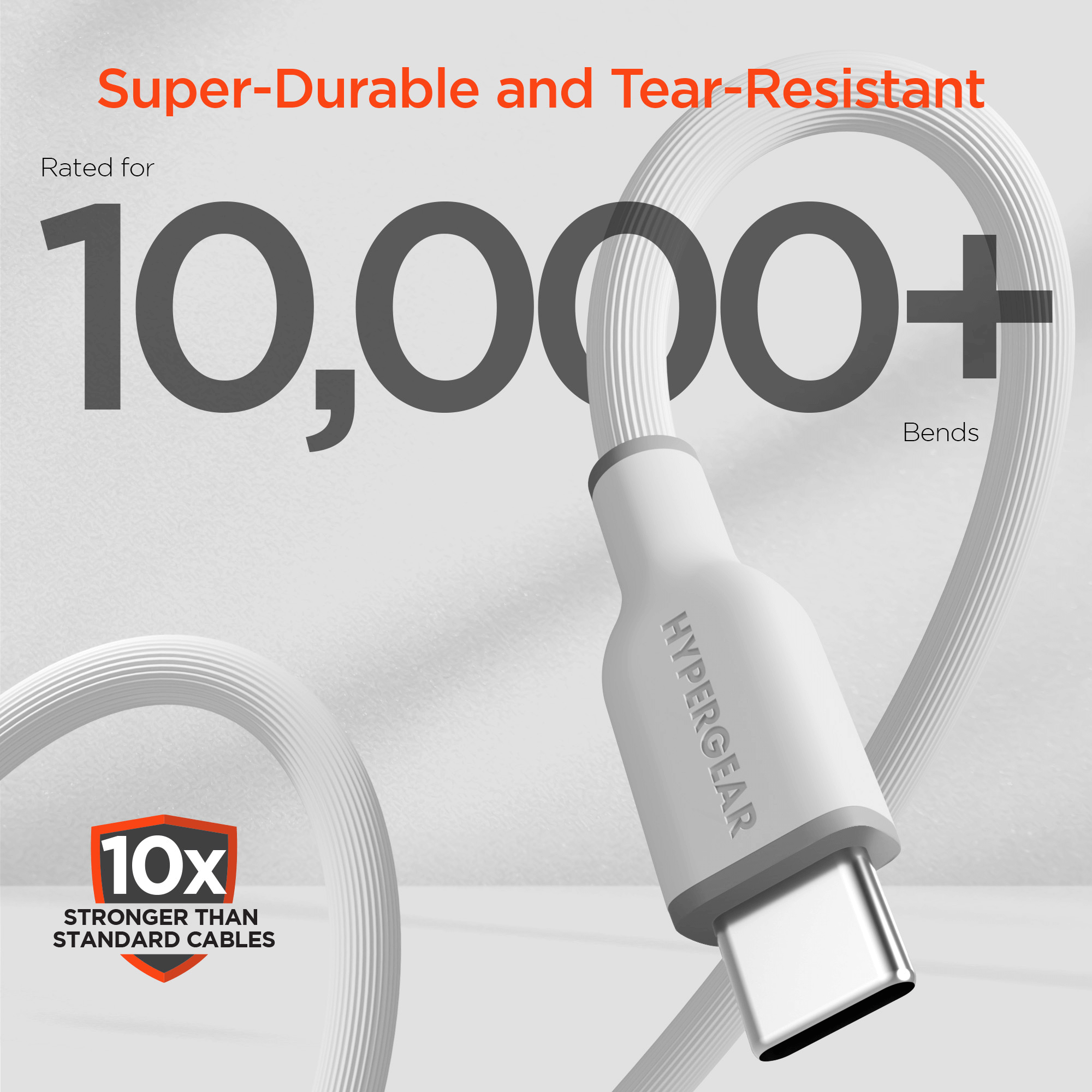 HyperGear Flexi PRO USB-C to USB-C Cable 10ft Jupiter Gear Home