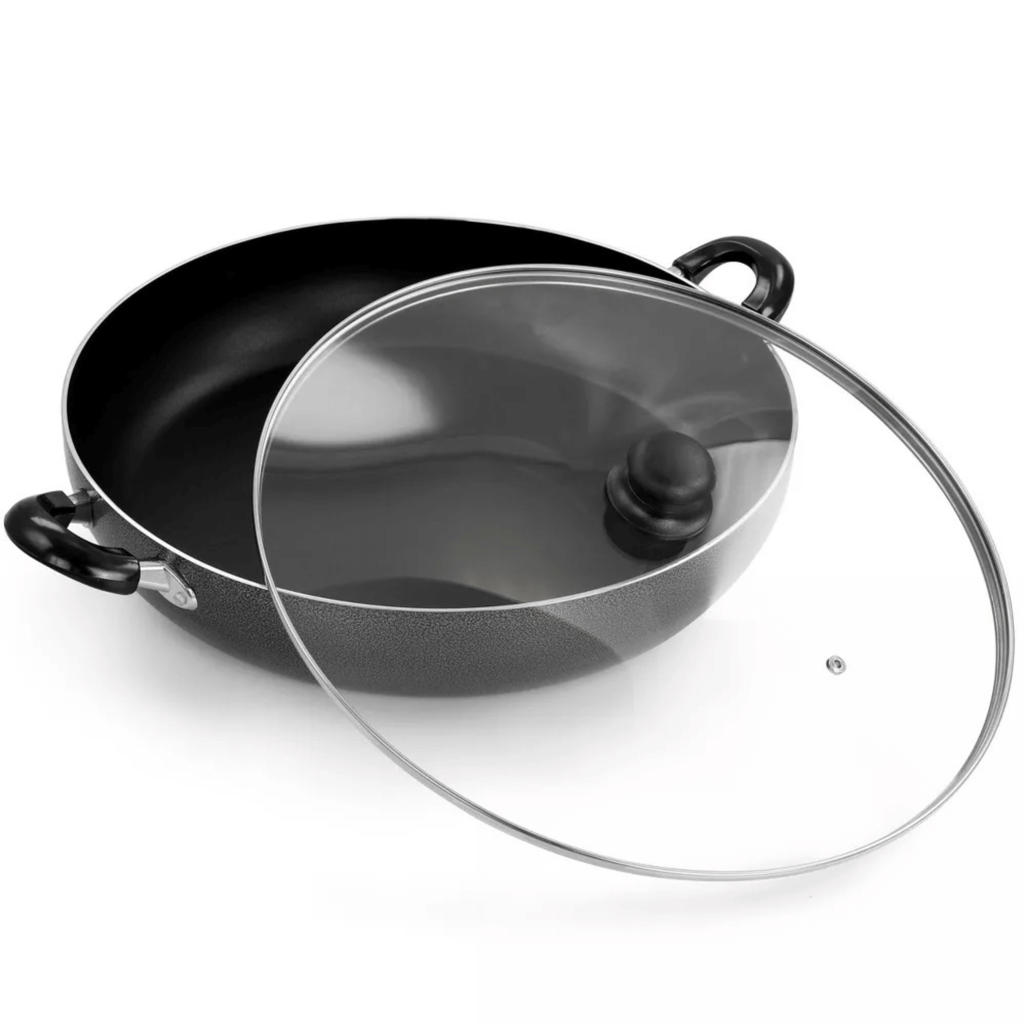 Better Chef 16" Aluminum Non-Stick Deep Fryer with Glass Lid Jupiter Gear Home