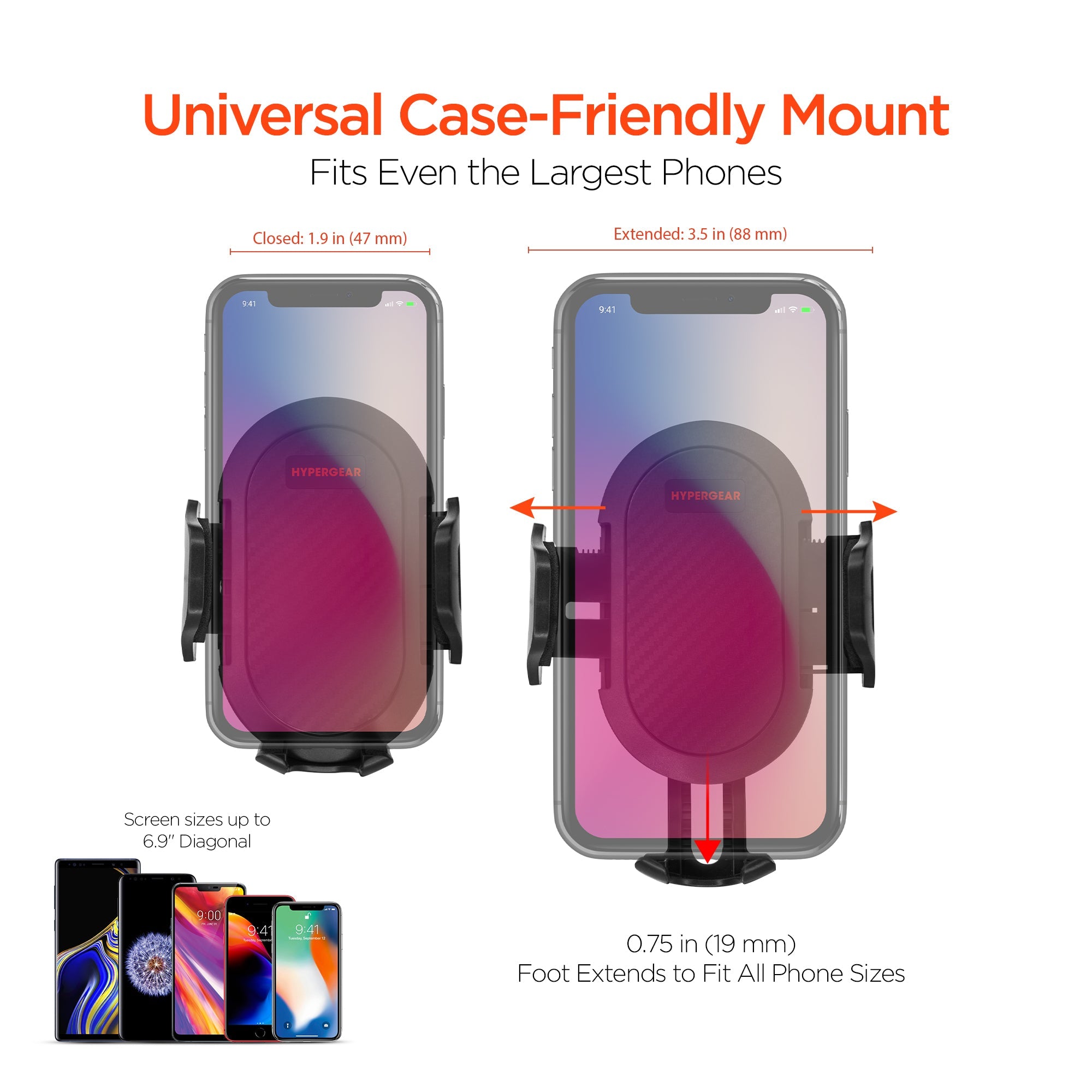 HyperGear 3-in-1 Phone Mount Kit Jupiter Gear Home