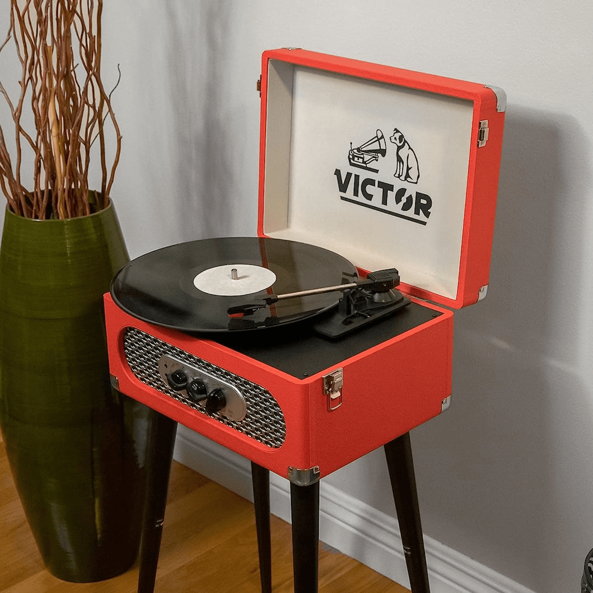 Victor Andover 5-in-1 Music Center Red - Refurbished Jupiter Gear Home